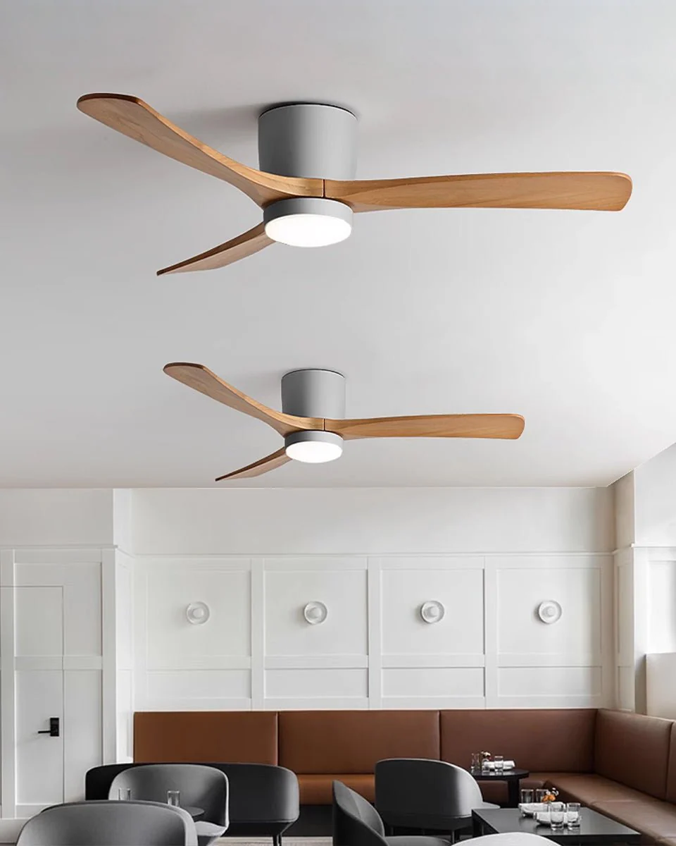 Nordic Wooden Ceiling Fan Light - Image 23
