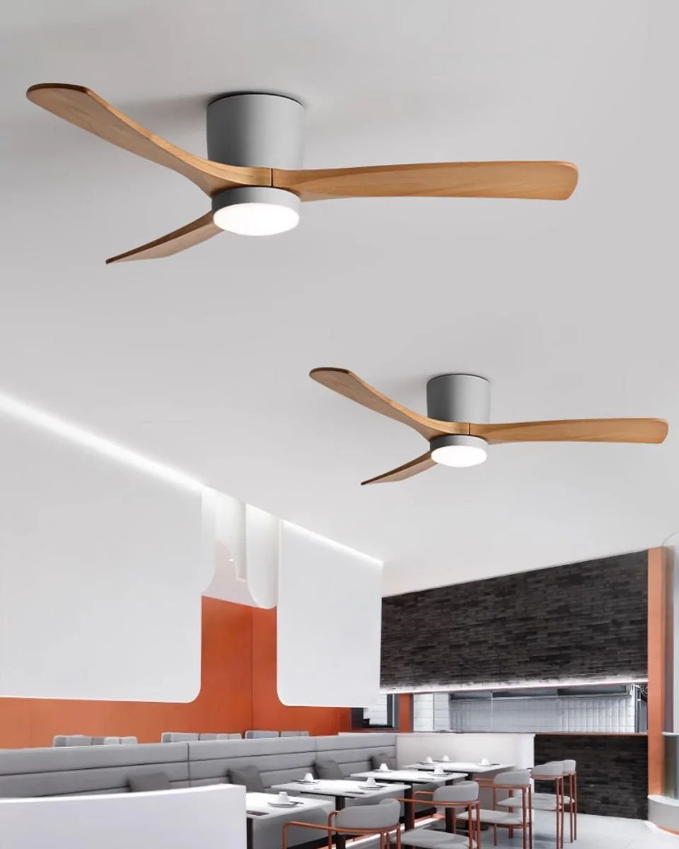 Nordic Wooden Ceiling Fan Light - Image 26