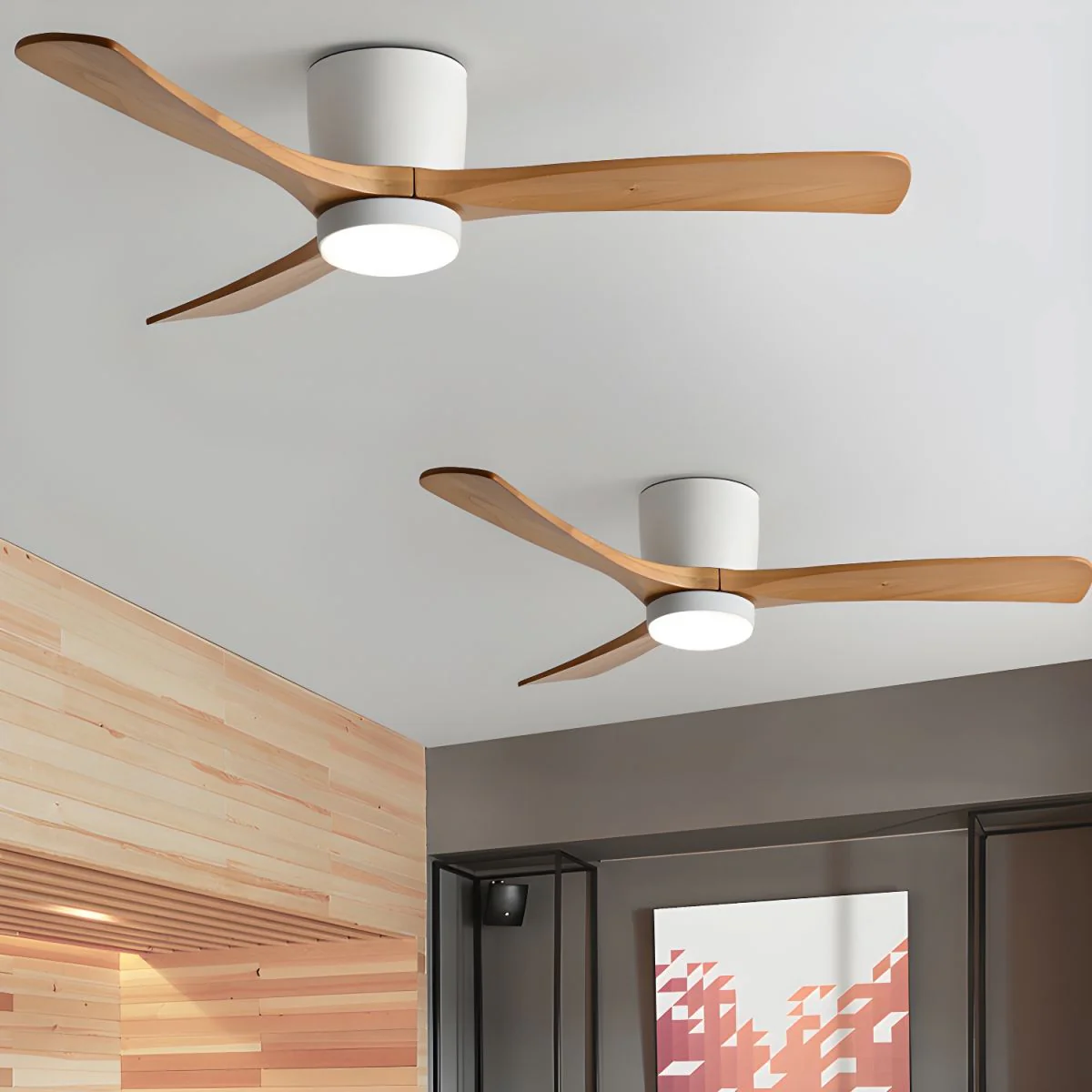 Nordic Wooden Ceiling Fan Light - Image 27