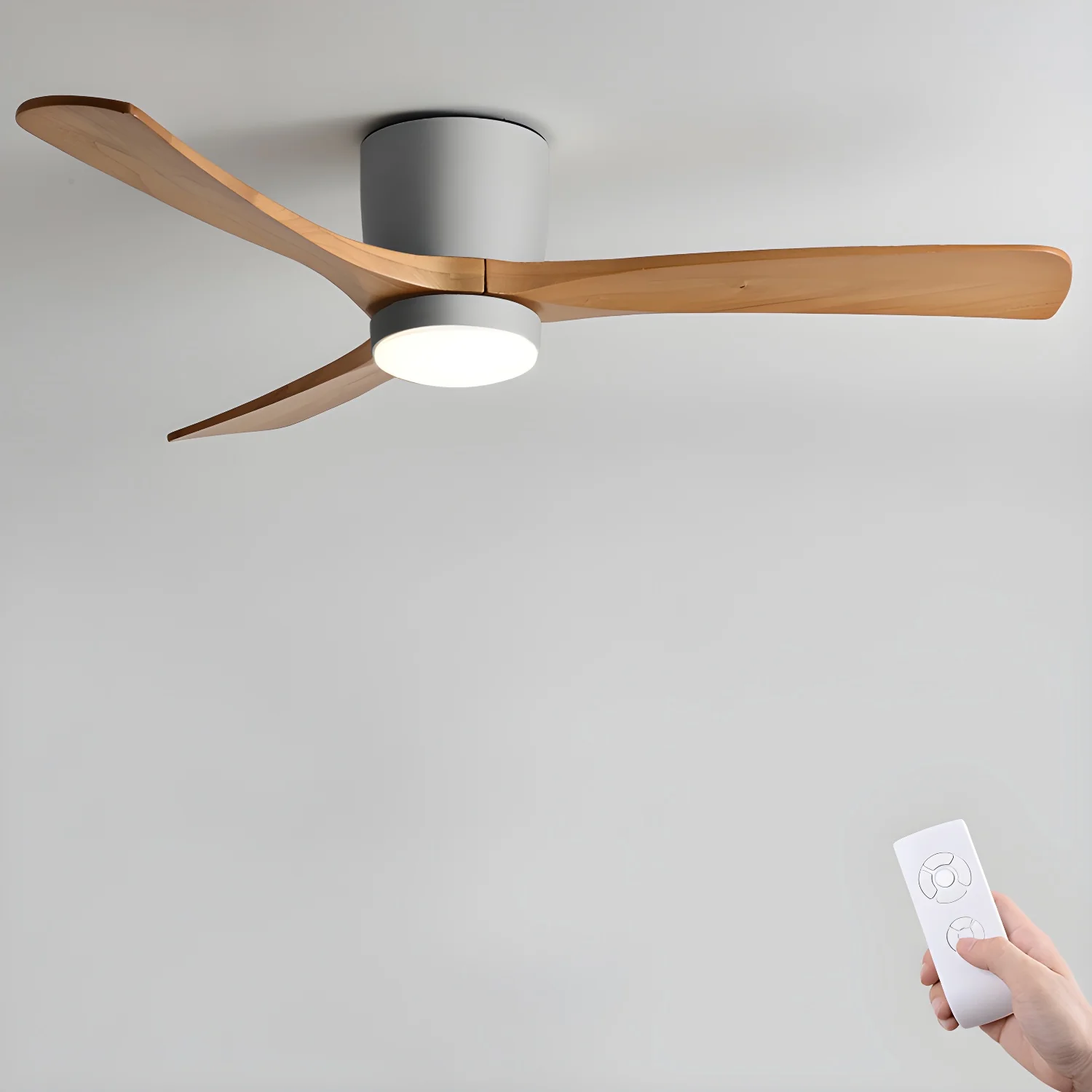 Nordic Wooden Ceiling Fan Light - Image 29
