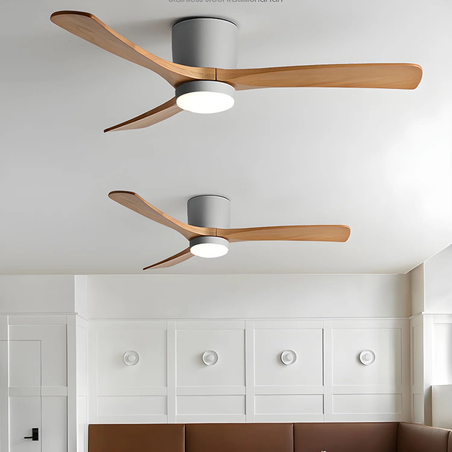 Nordic Wooden Ceiling Fan Light - Image 30
