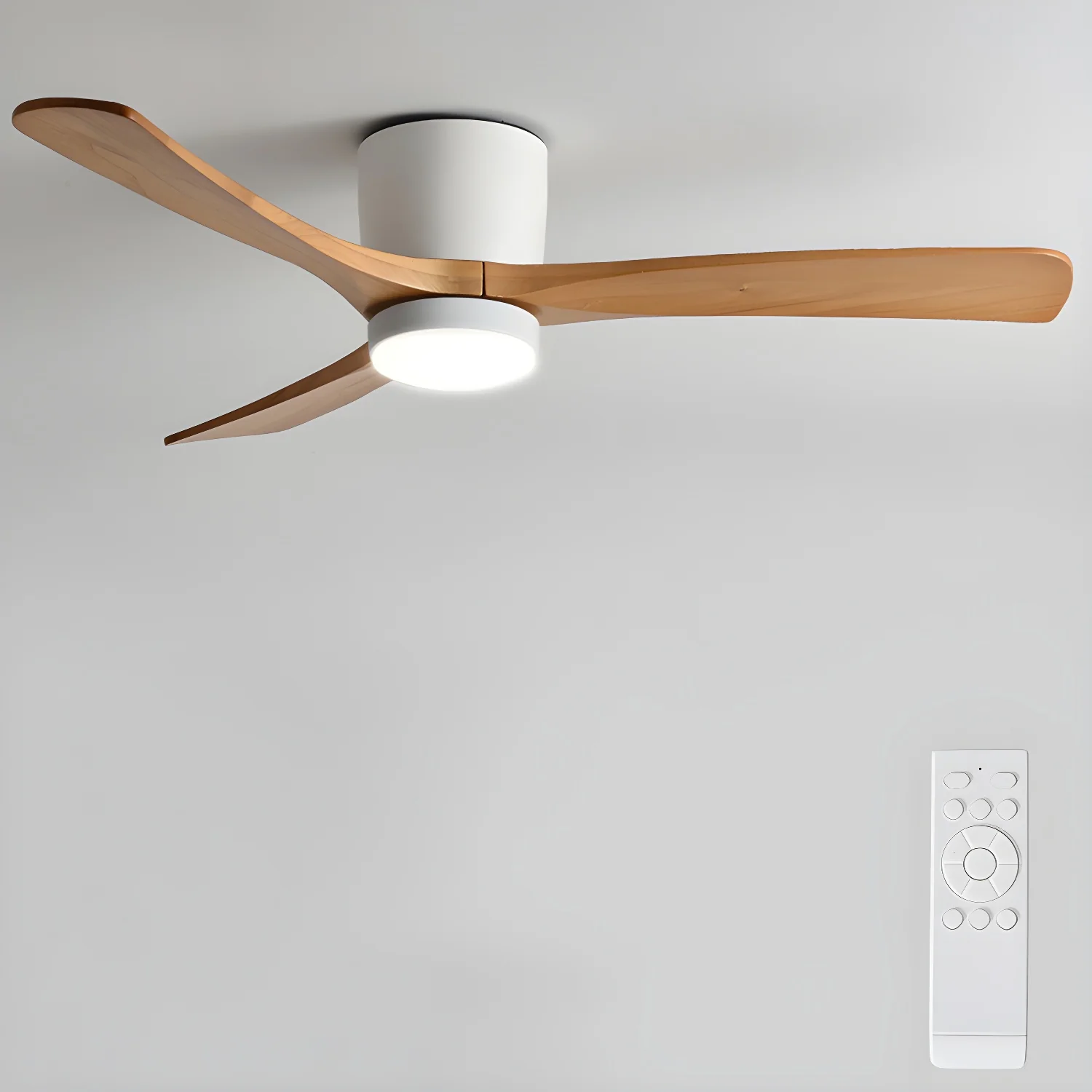 Nordic Wooden Ceiling Fan Light - Image 38