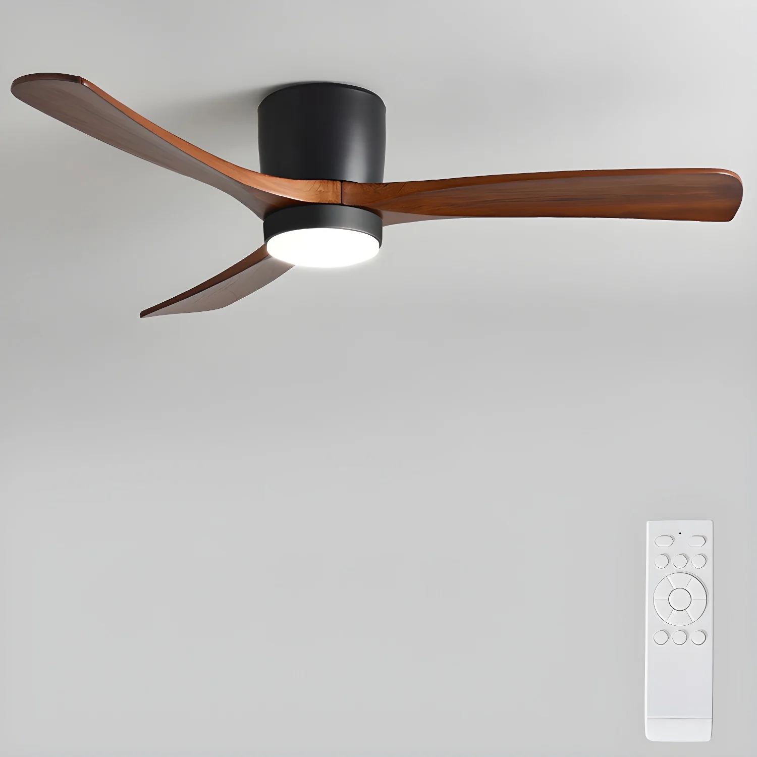 Nordic Wooden Ceiling Fan Light - Image 40
