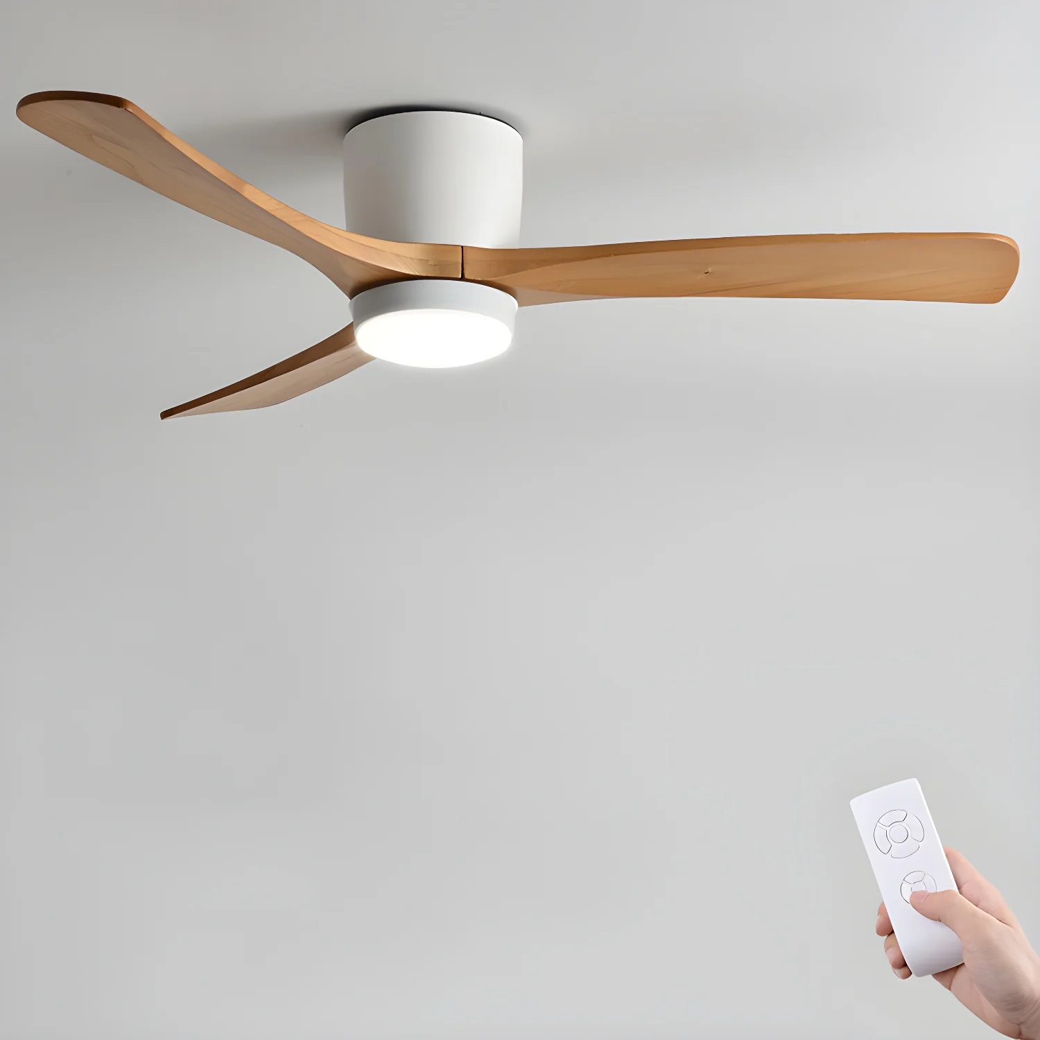 Nordic Wooden Ceiling Fan Light - Image 43