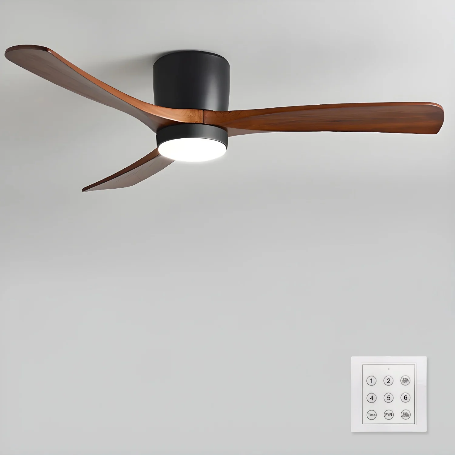 Nordic Wooden Ceiling Fan Light - Image 45