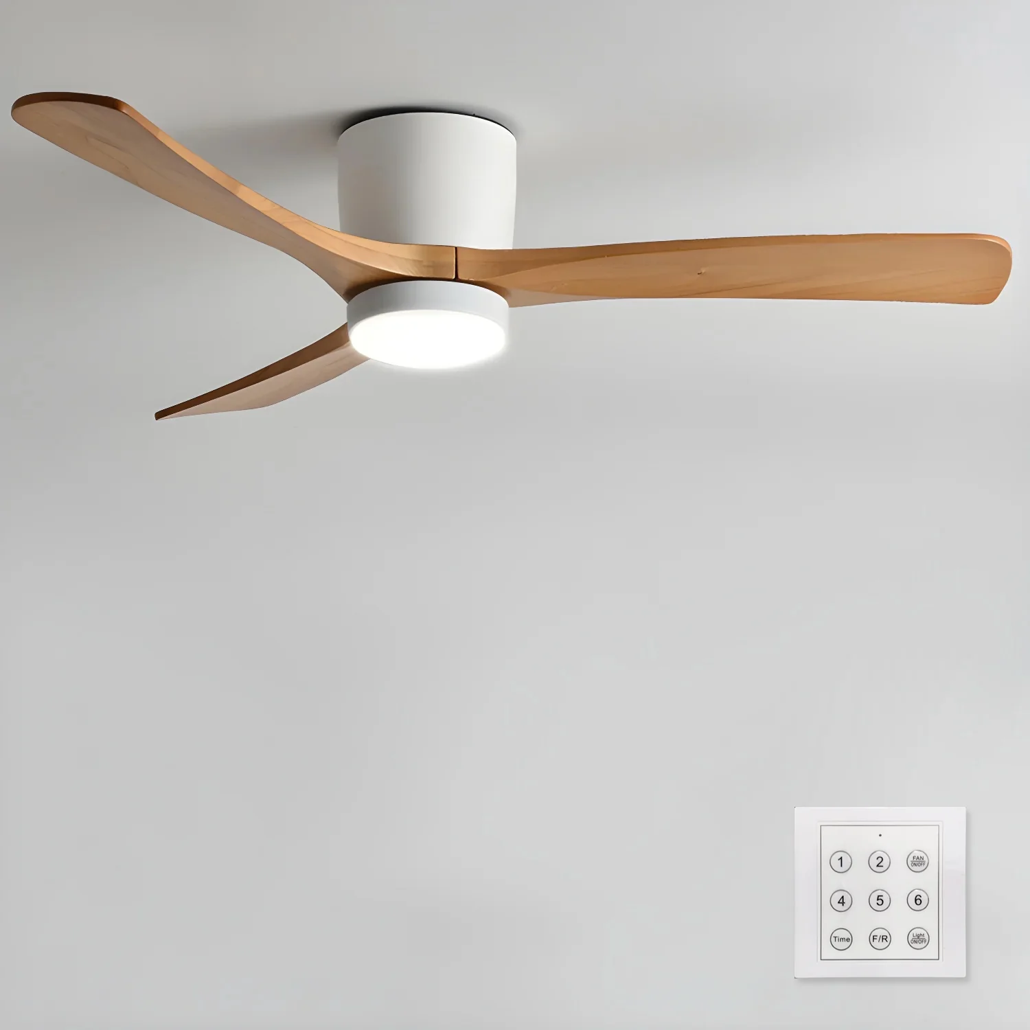 Nordic Wooden Ceiling Fan Light - Image 47