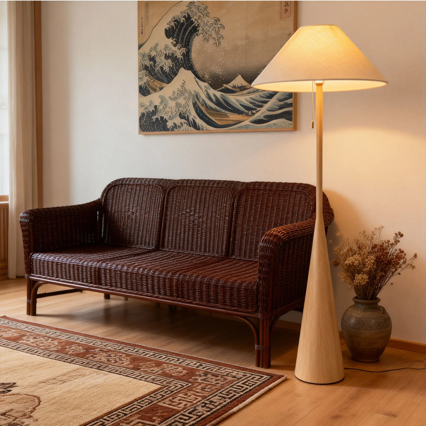 Nordic Woodgrain Floor Lamp - Image 5