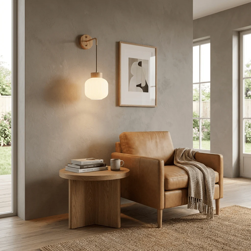 Norvyn Wood Drop Wall Lamp - Image 4