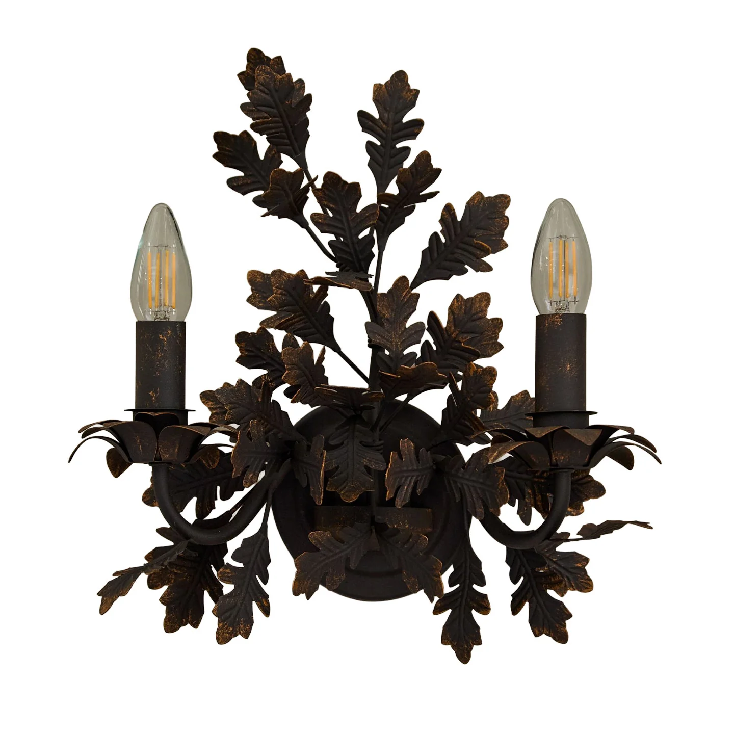 Oak Leaf Wrought Sconce - Image 10