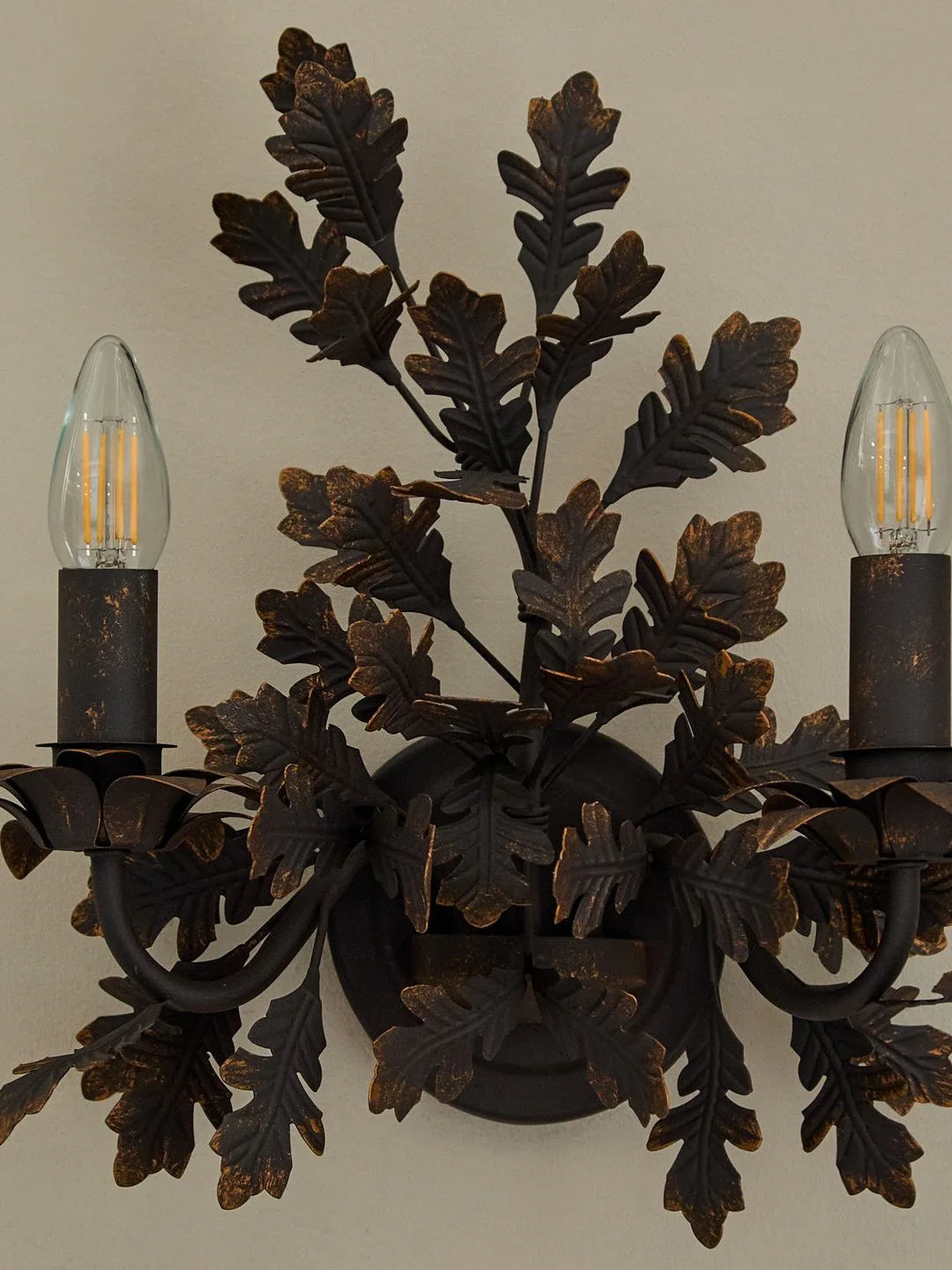Oak Leaf Wrought Sconce - Image 13