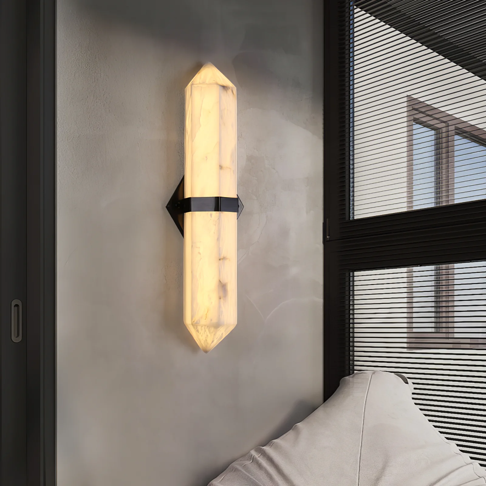 Alabaster Obelisk Wall Sconce - Image 10