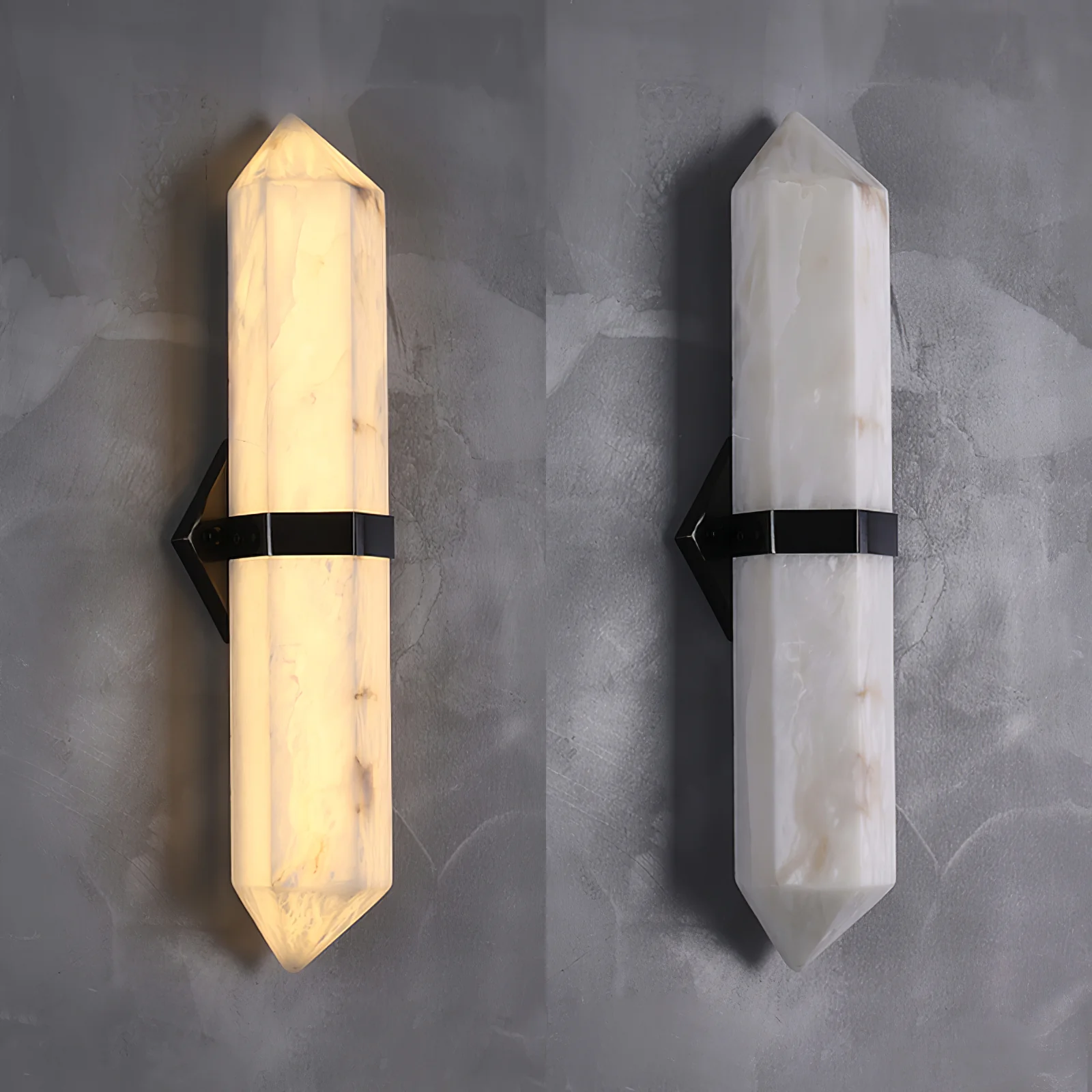 Alabaster Obelisk Wall Sconce - Image 17