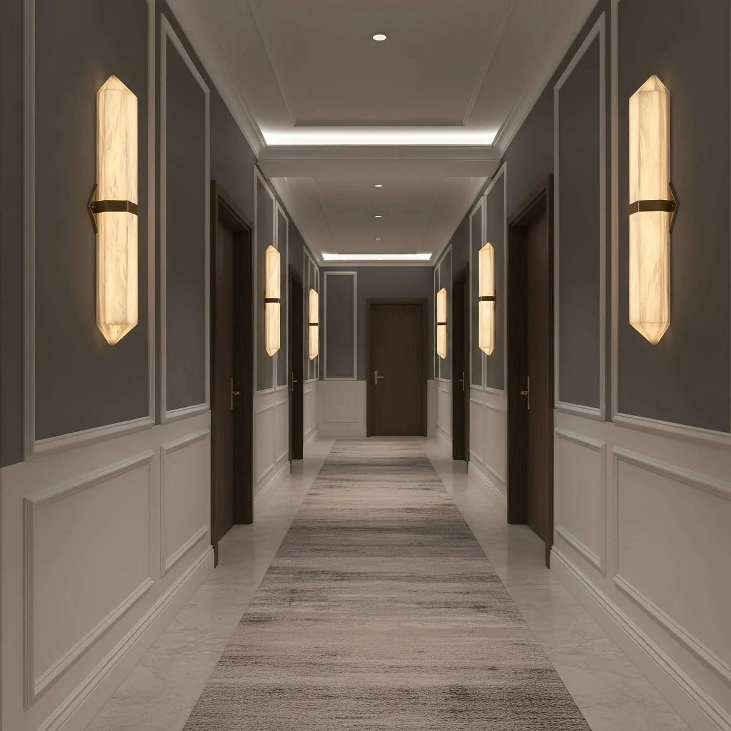 Alabaster Obelisk Wall Sconce - Image 3