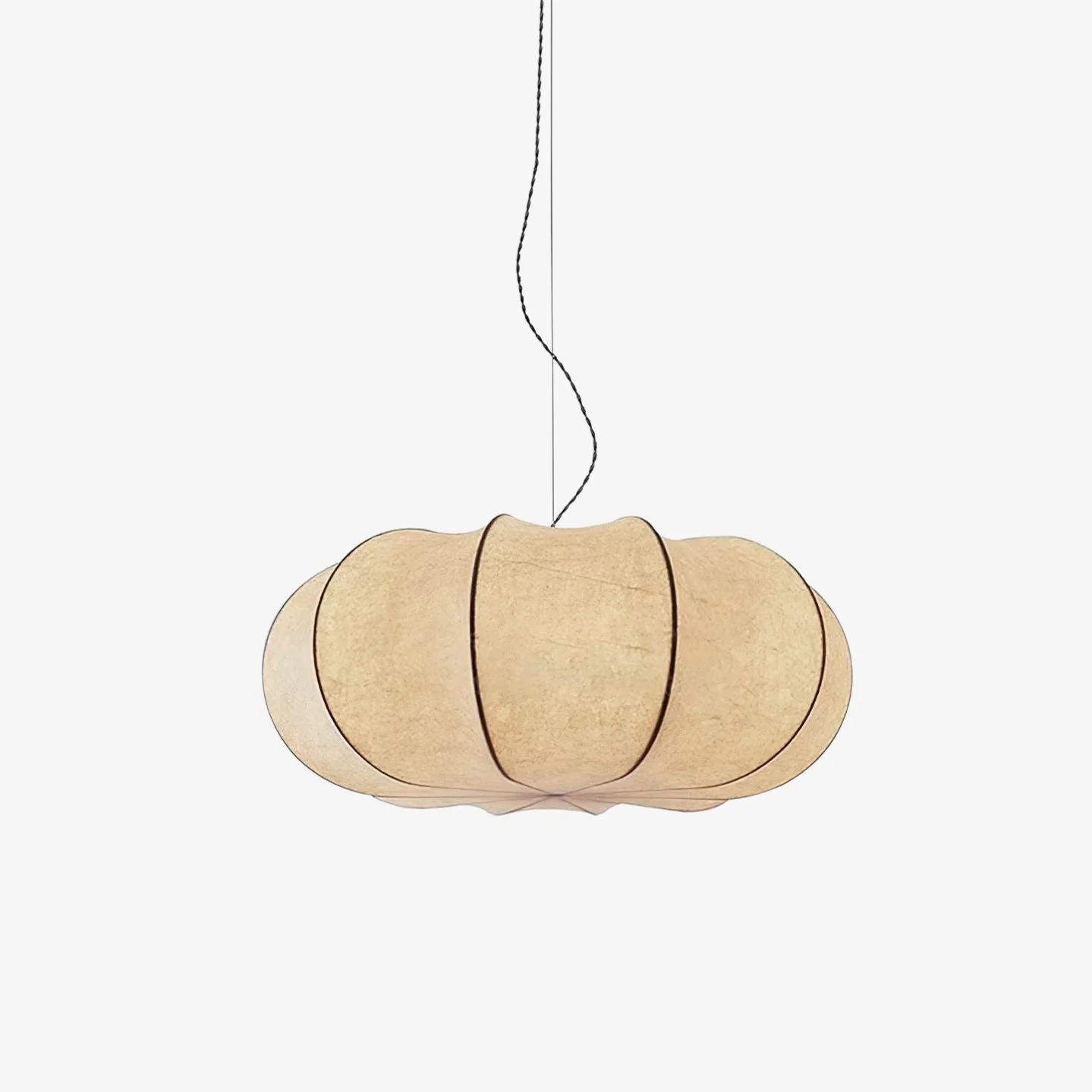 Oblate Silk Pendant Lamp - Image 23