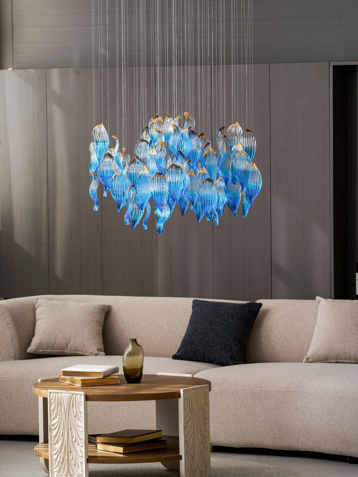 Ocean Drift Blown Glass Customize Chandelier - Image 13