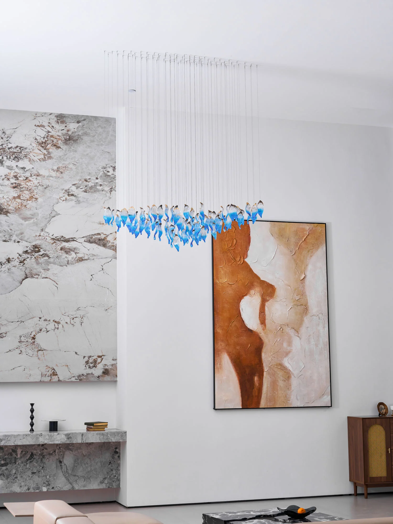 Ocean Drift Blown Glass Customize Chandelier - Image 14