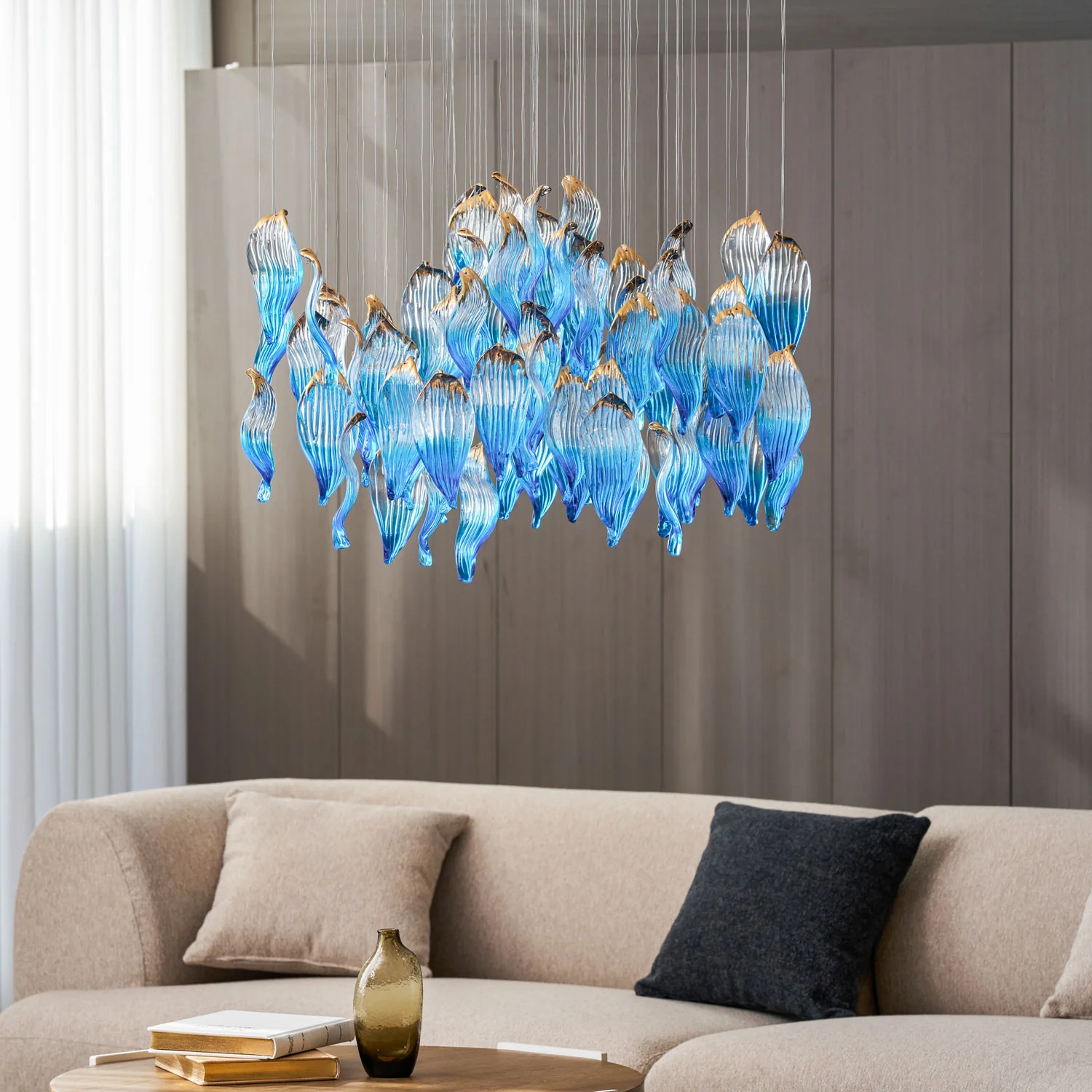 Ocean Drift Blown Glass Customize Chandelier - Image 2