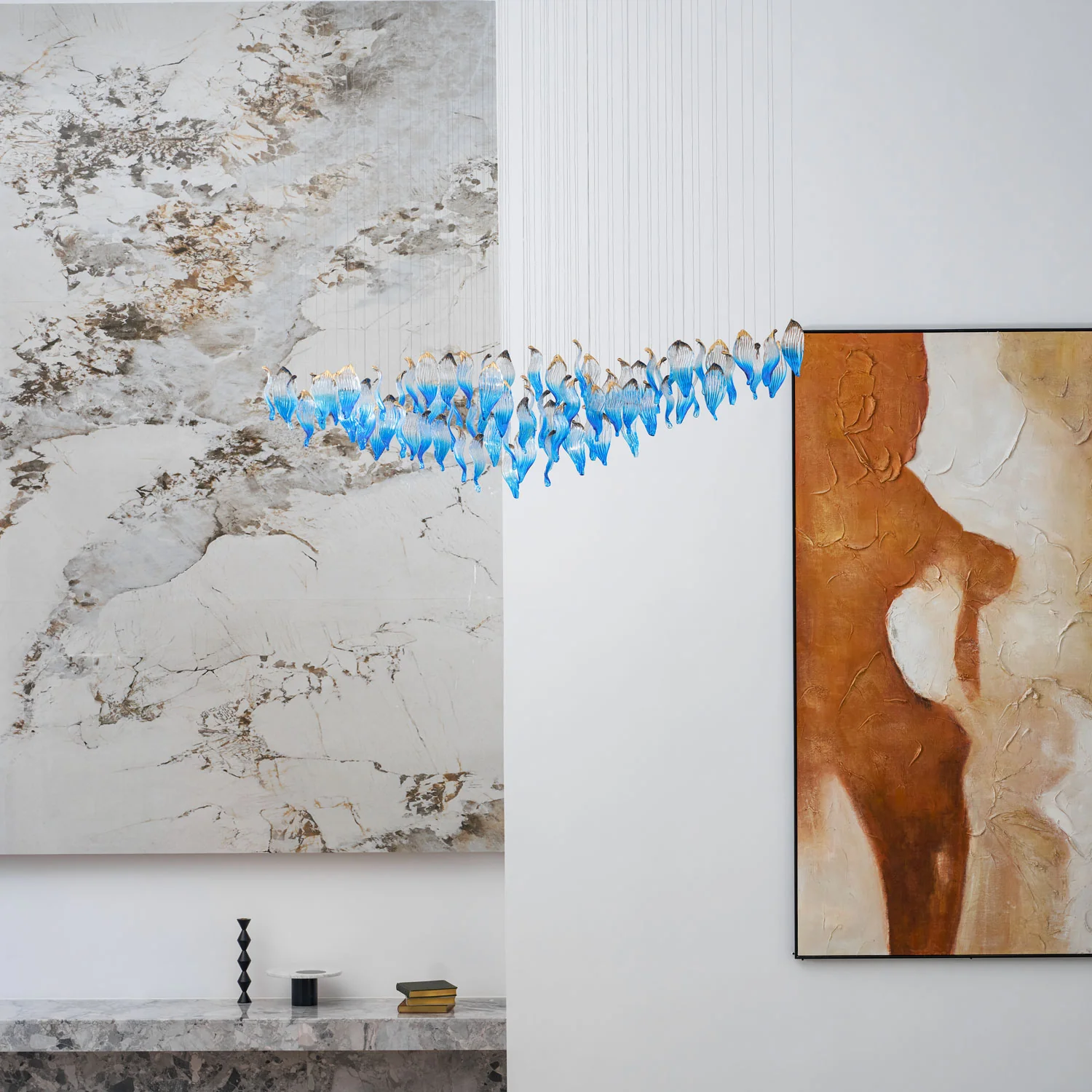Ocean Drift Blown Glass Customize Chandelier - Image 21