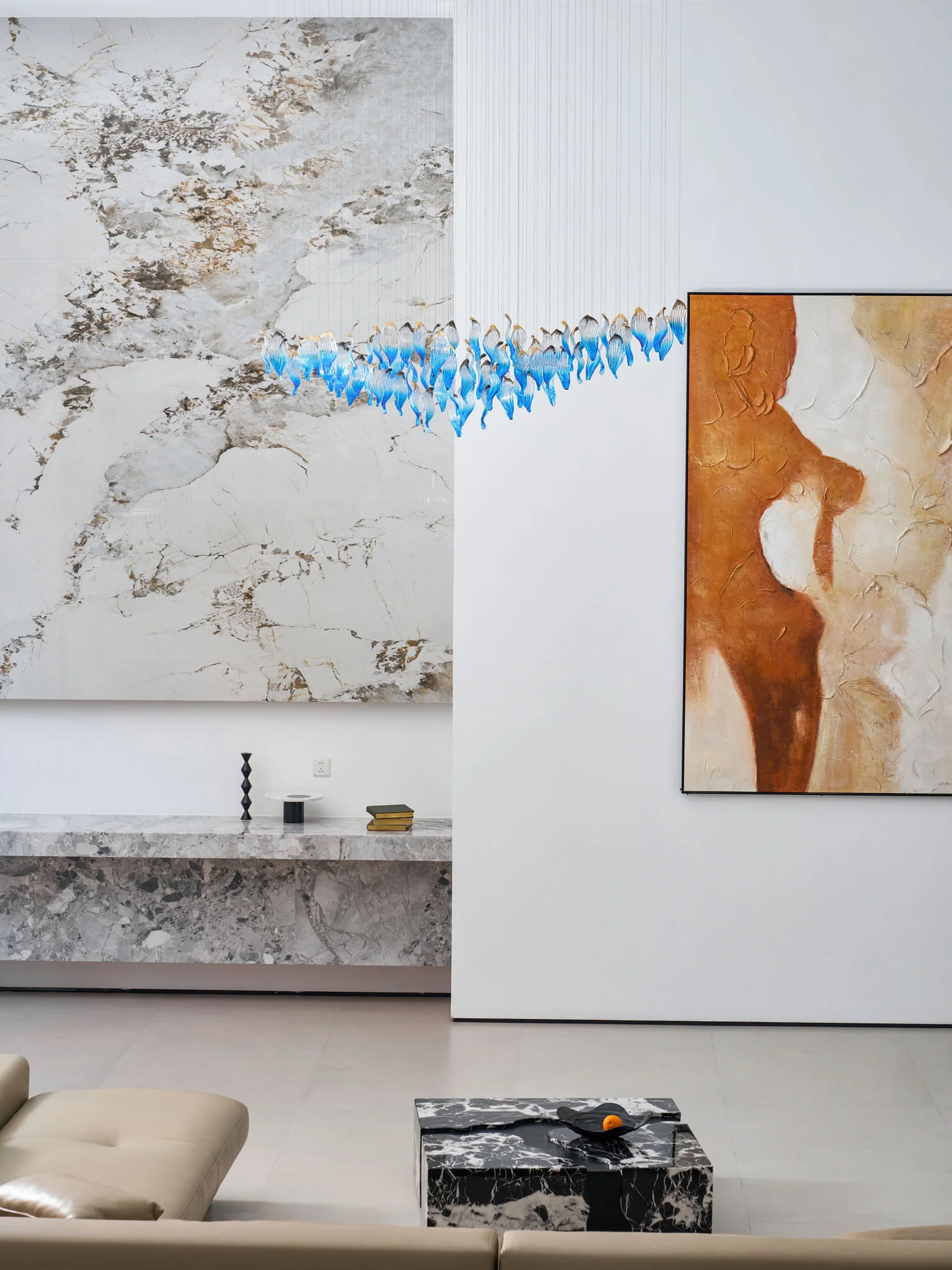 Ocean Drift Blown Glass Customize Chandelier - Image 22