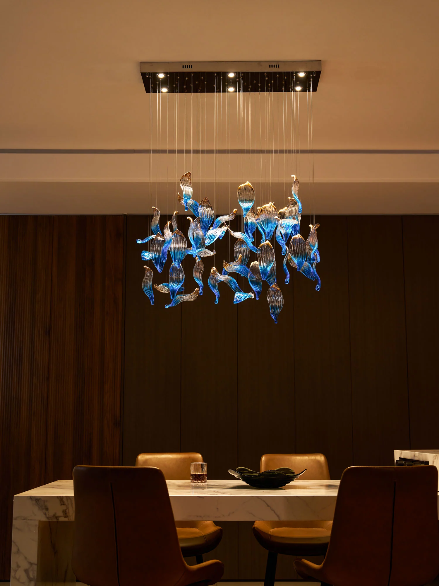 Ocean Drift Blown Glass Customize Chandelier - Image 27