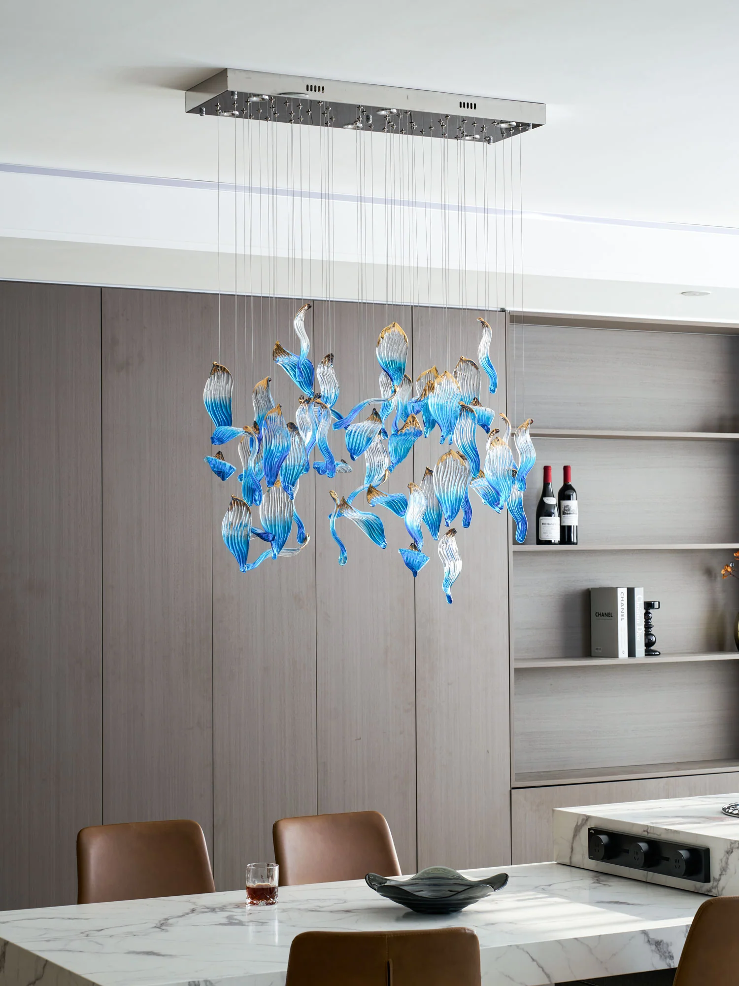 Ocean Drift Blown Glass Customize Chandelier - Image 29