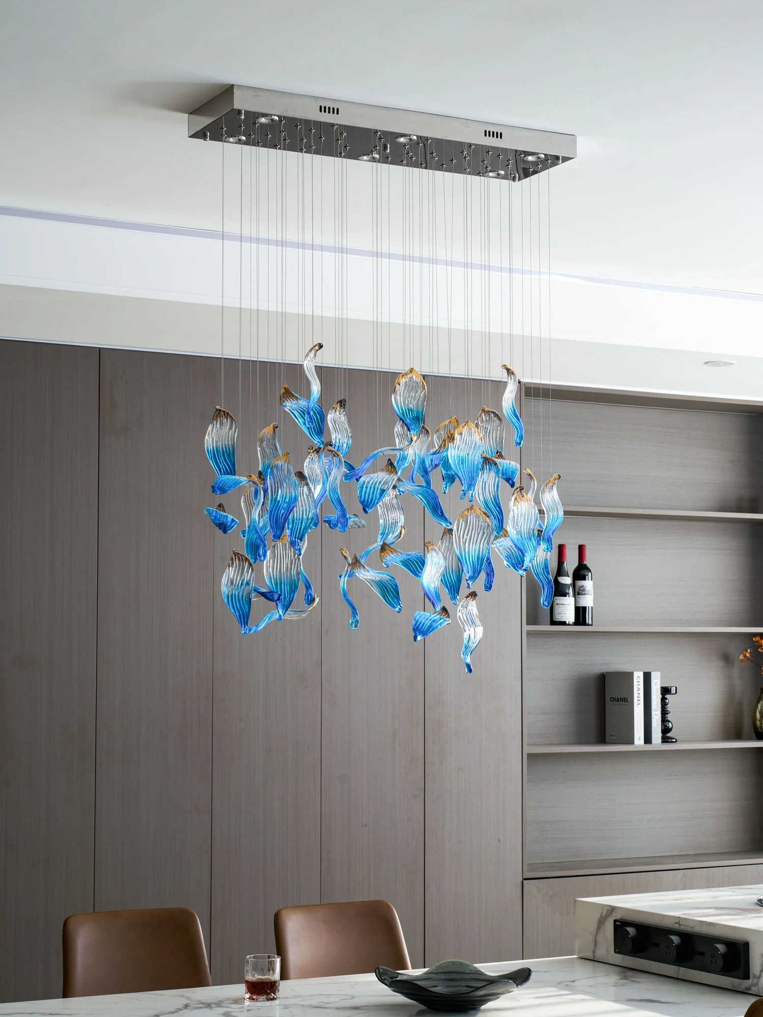 Ocean Drift Blown Glass Customize Chandelier - Image 30