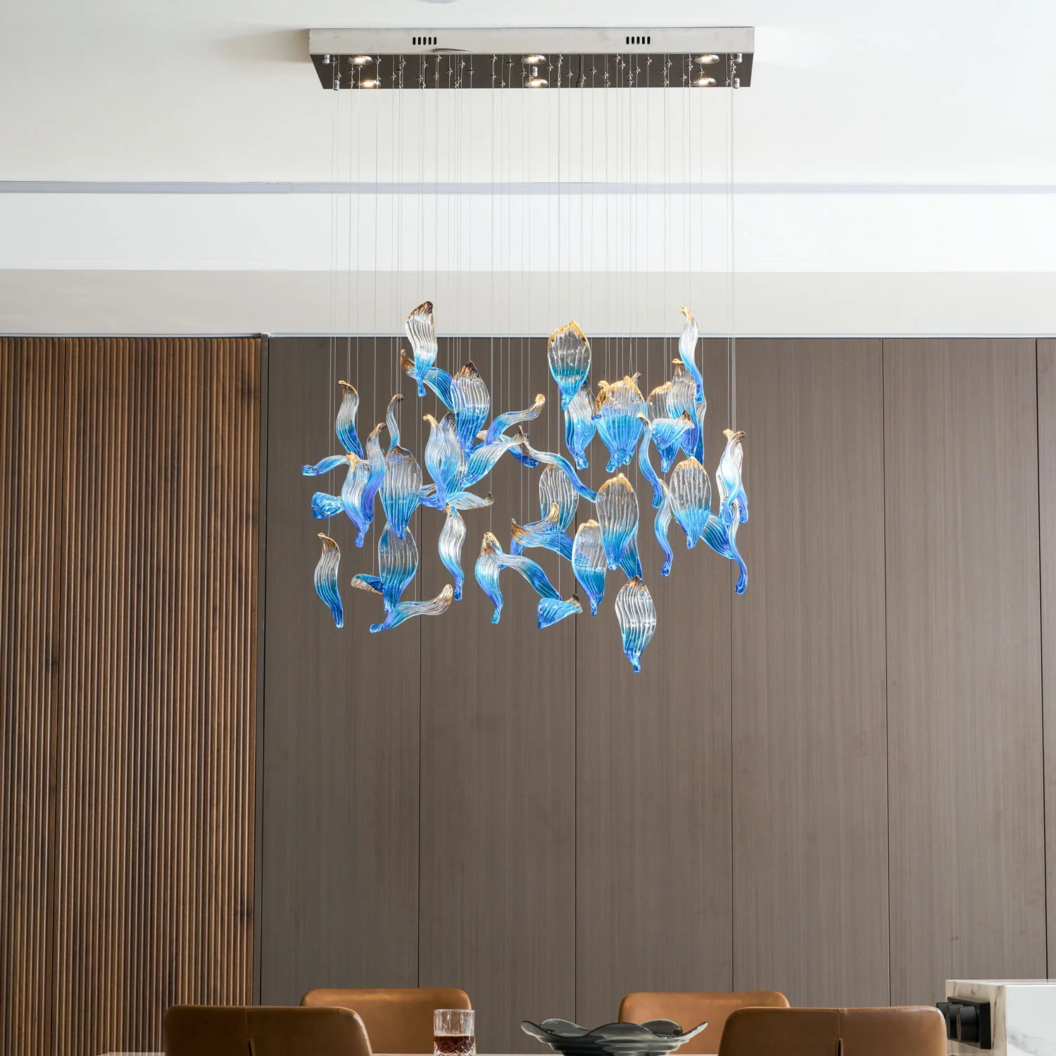 Ocean Drift Blown Glass Customize Chandelier - Image 32