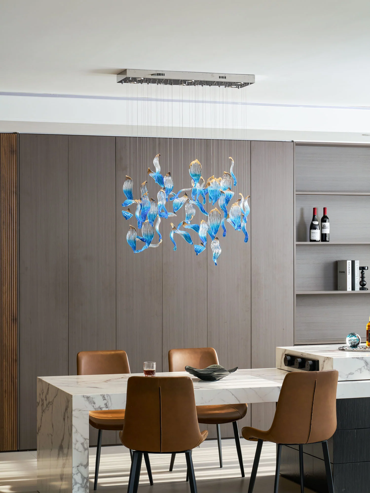 Ocean Drift Blown Glass Customize Chandelier - Image 33