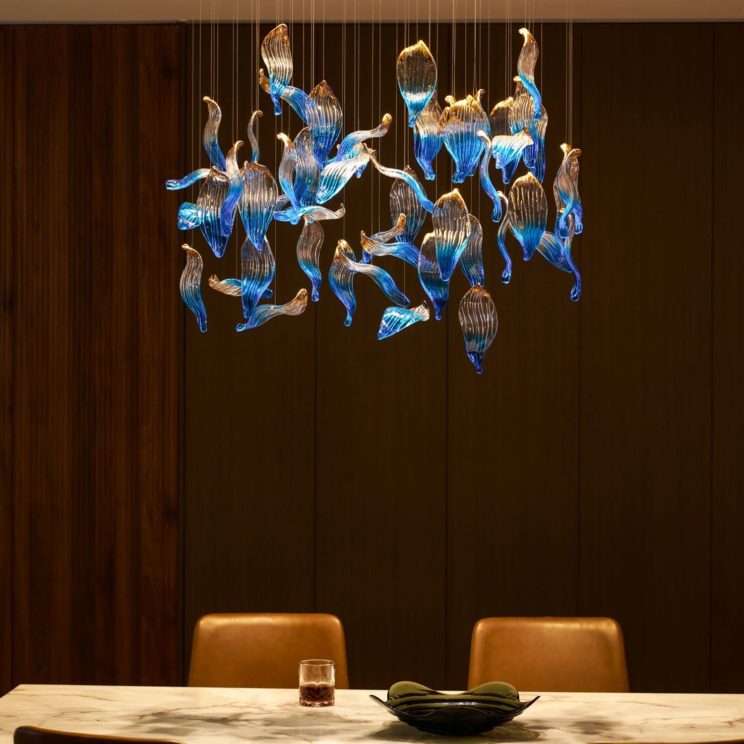 Ocean Drift Blown Glass Customize Chandelier - Image 37