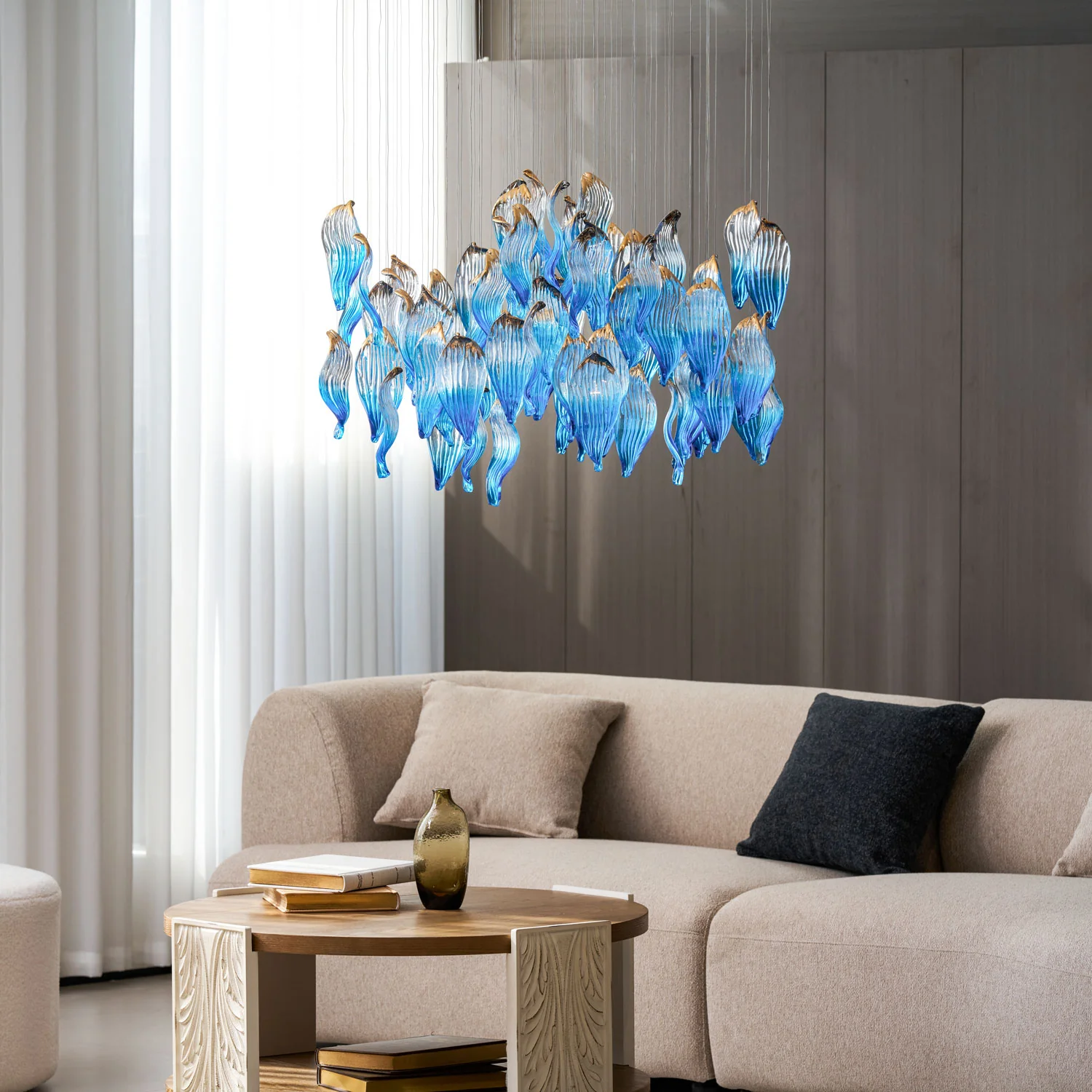 Ocean Drift Blown Glass Customize Chandelier - Image 8