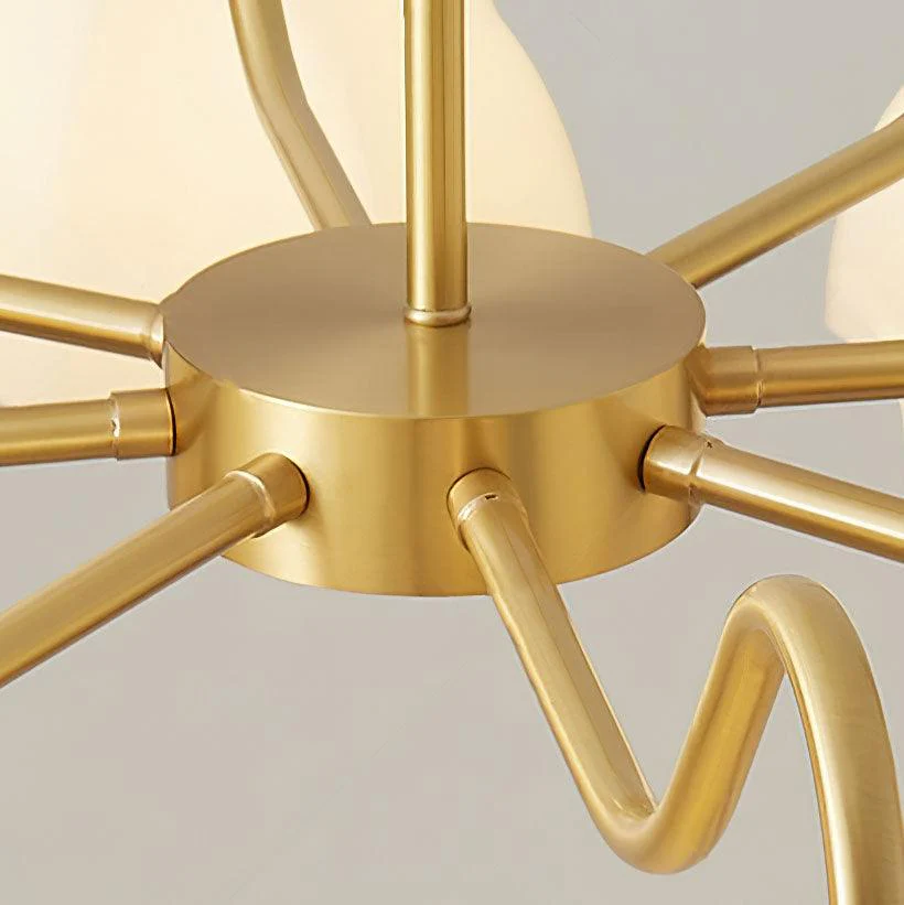 Octagonal Glass Bowl Chandelier - Image 22