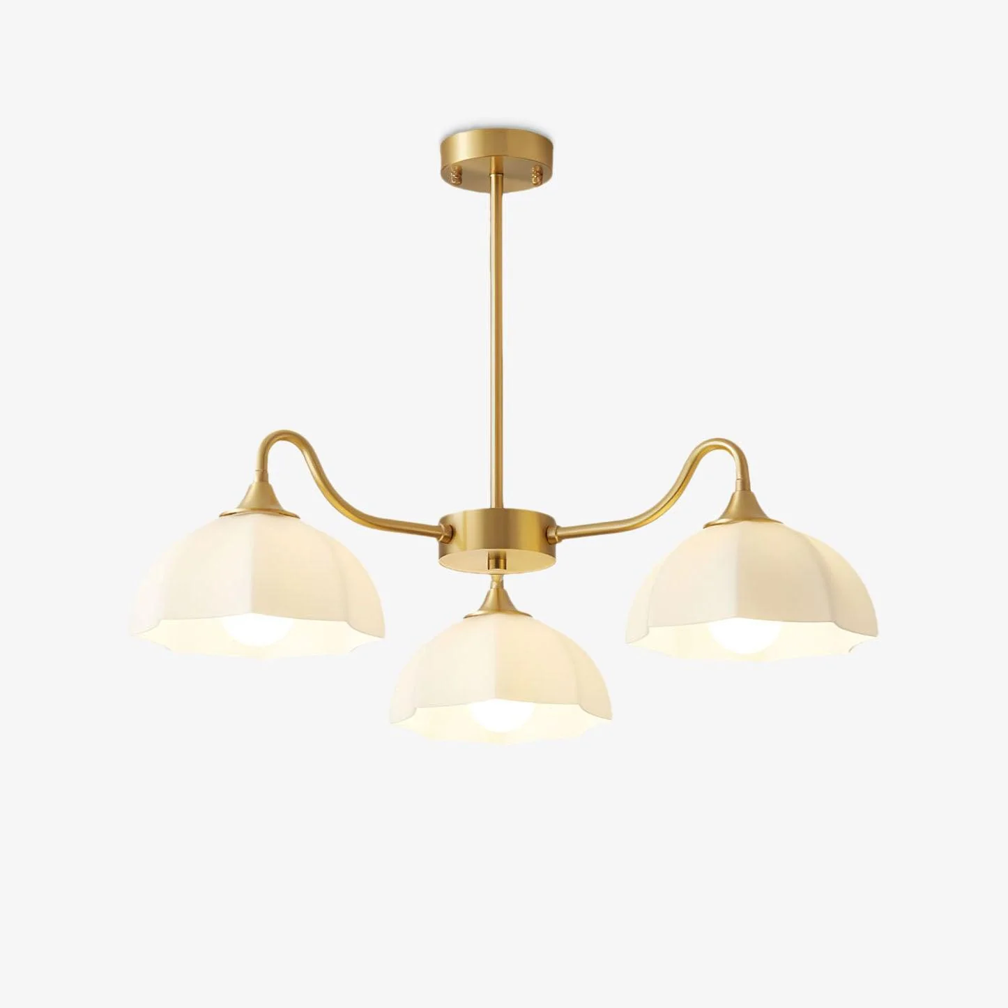 Octagonal Glass Bowl Chandelier - Image 26