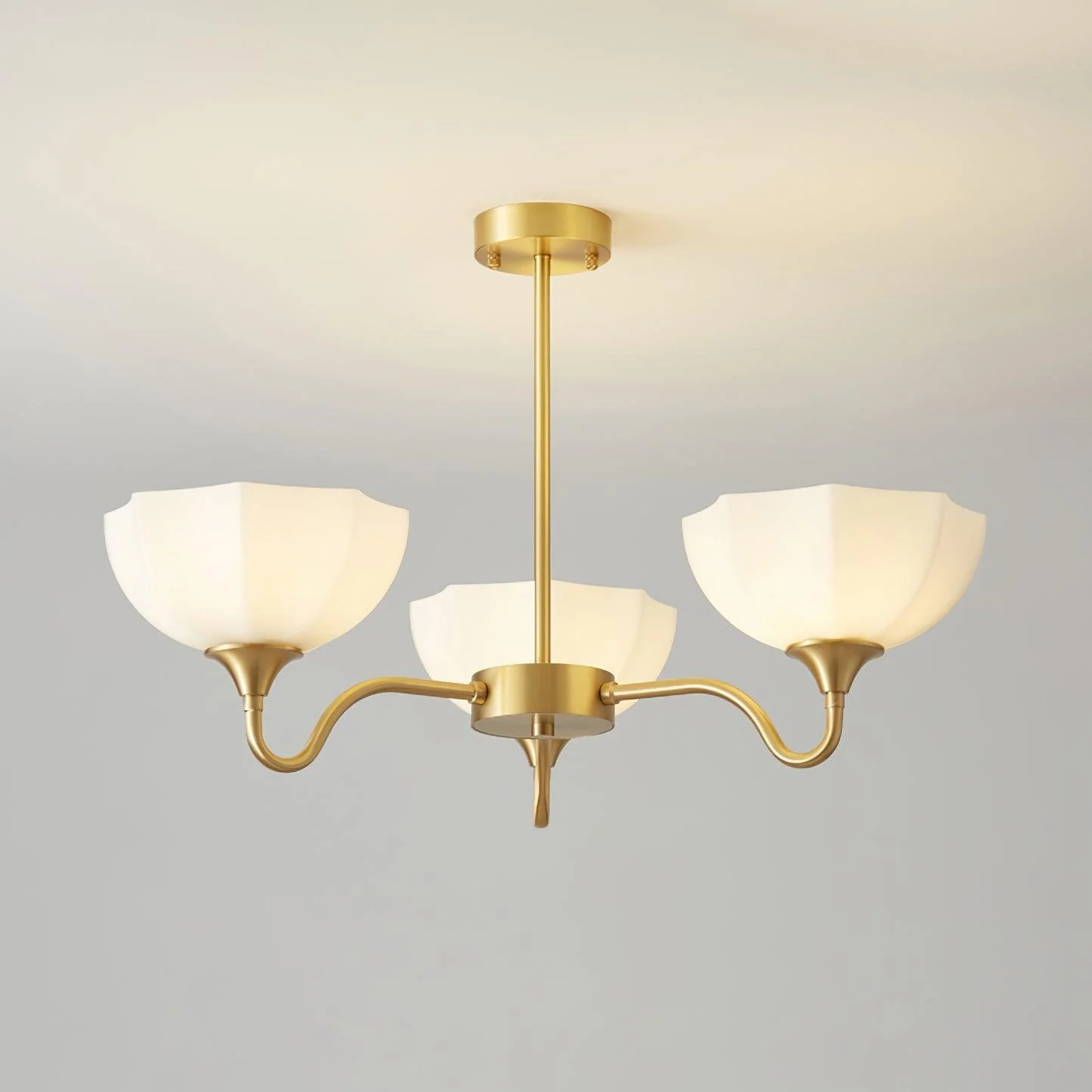 Octagonal Glass Bowl Chandelier - Image 31