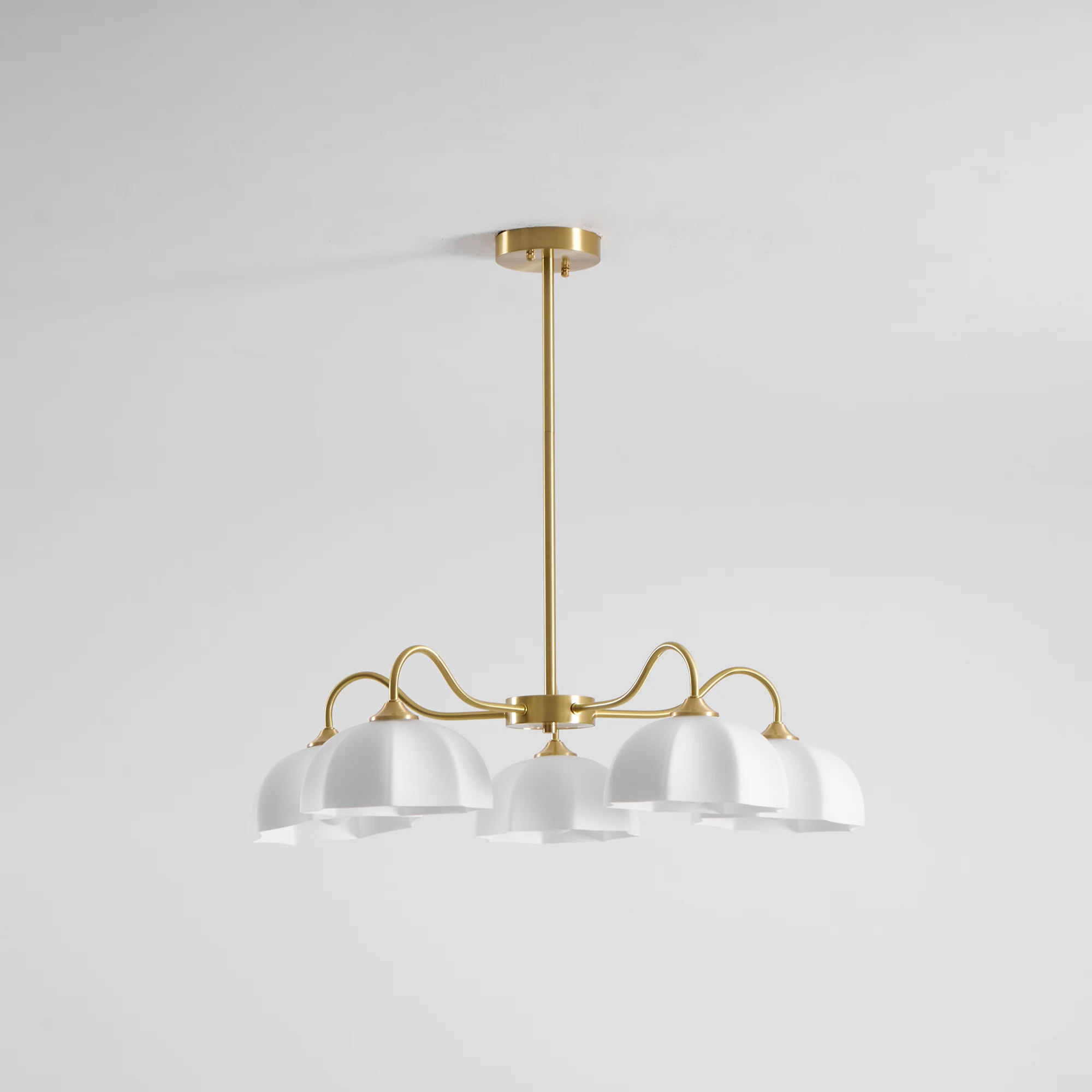 Octagonal Glass Bowl Chandelier - Image 45