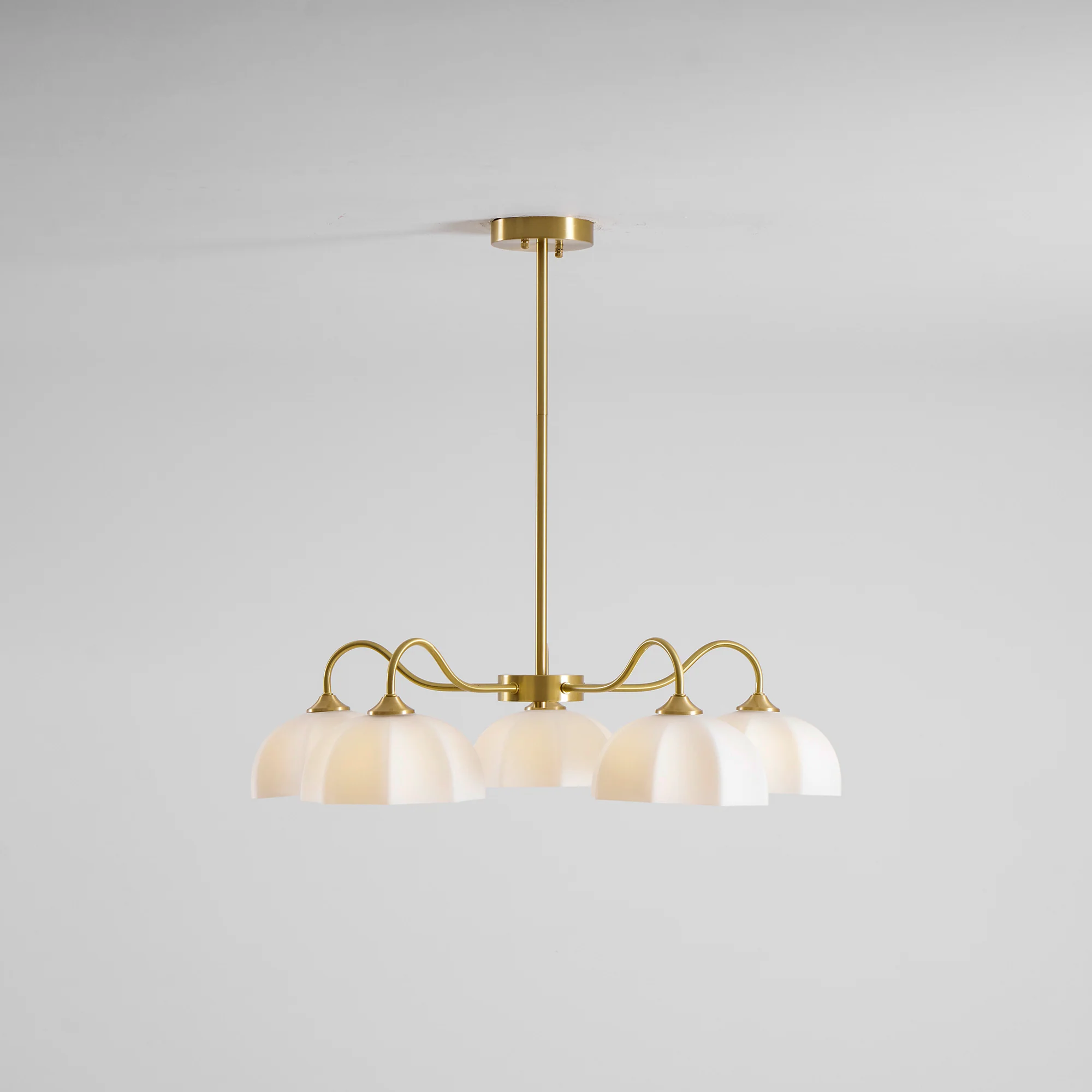 Octagonal Glass Bowl Chandelier - Image 49