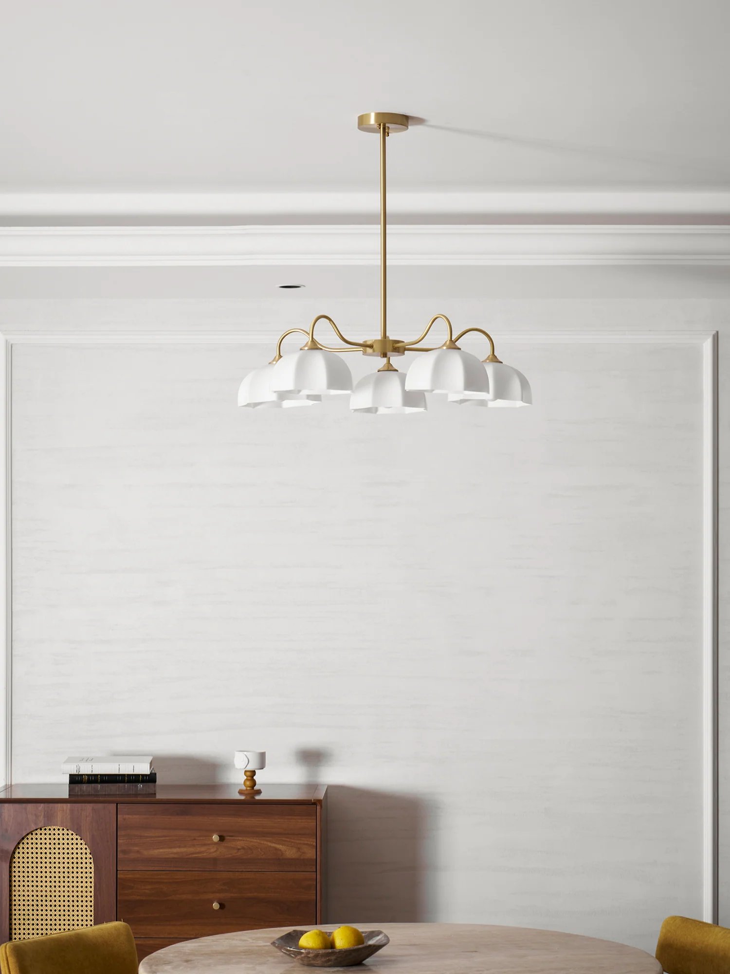 Octagonal Glass Bowl Chandelier - Image 53