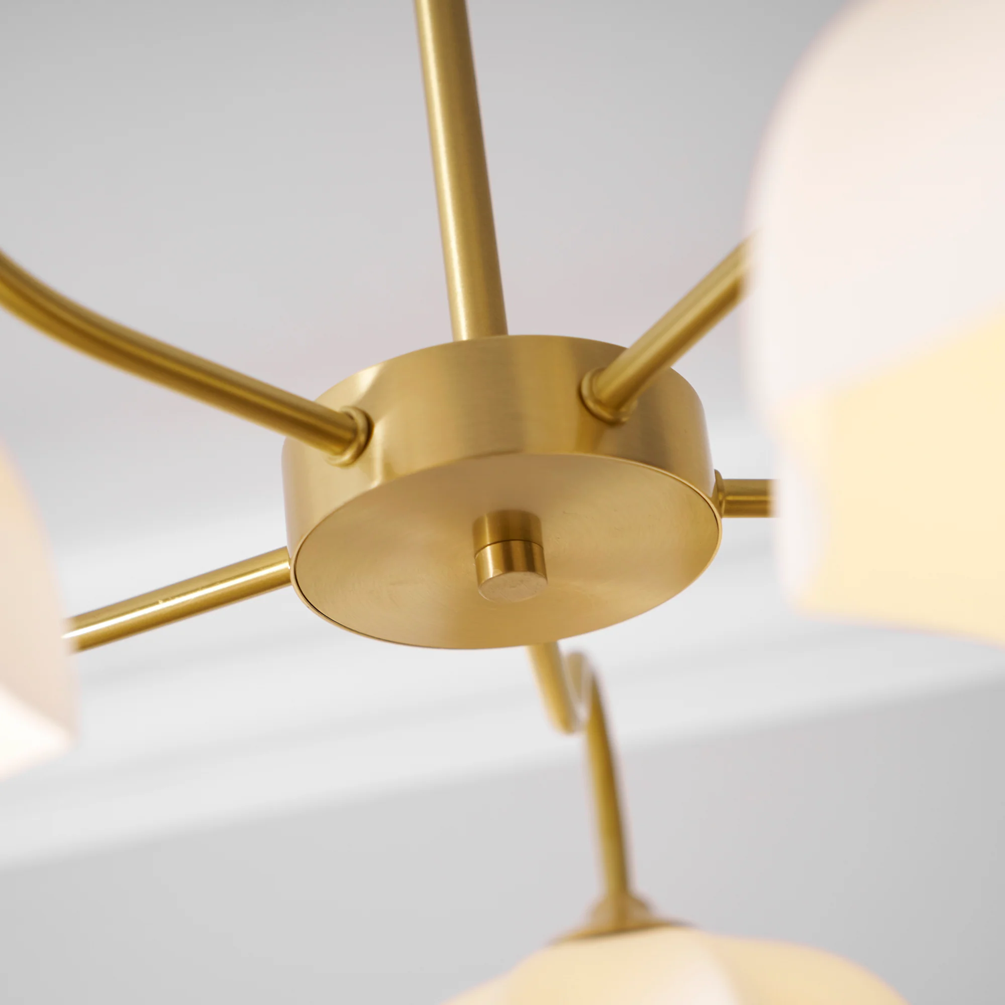 Octagonal Glass Bowl Chandelier - Image 57