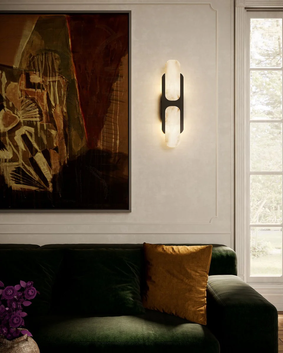 Odin Alabaster Wall Sconce - Image 5