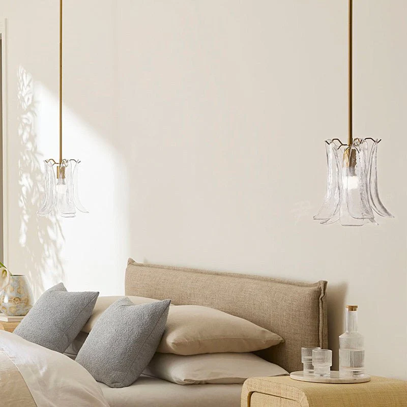 Olive Petal Glass Pendant Lamp - Image 15