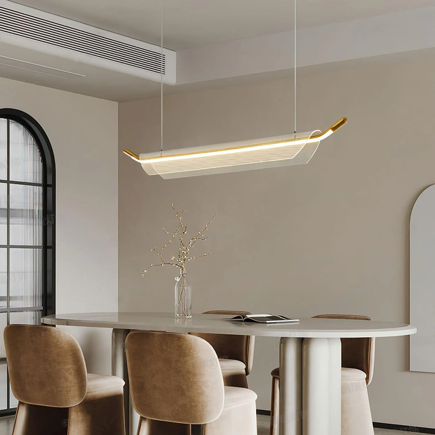One Word Acrylic Pendant Light - Image 2