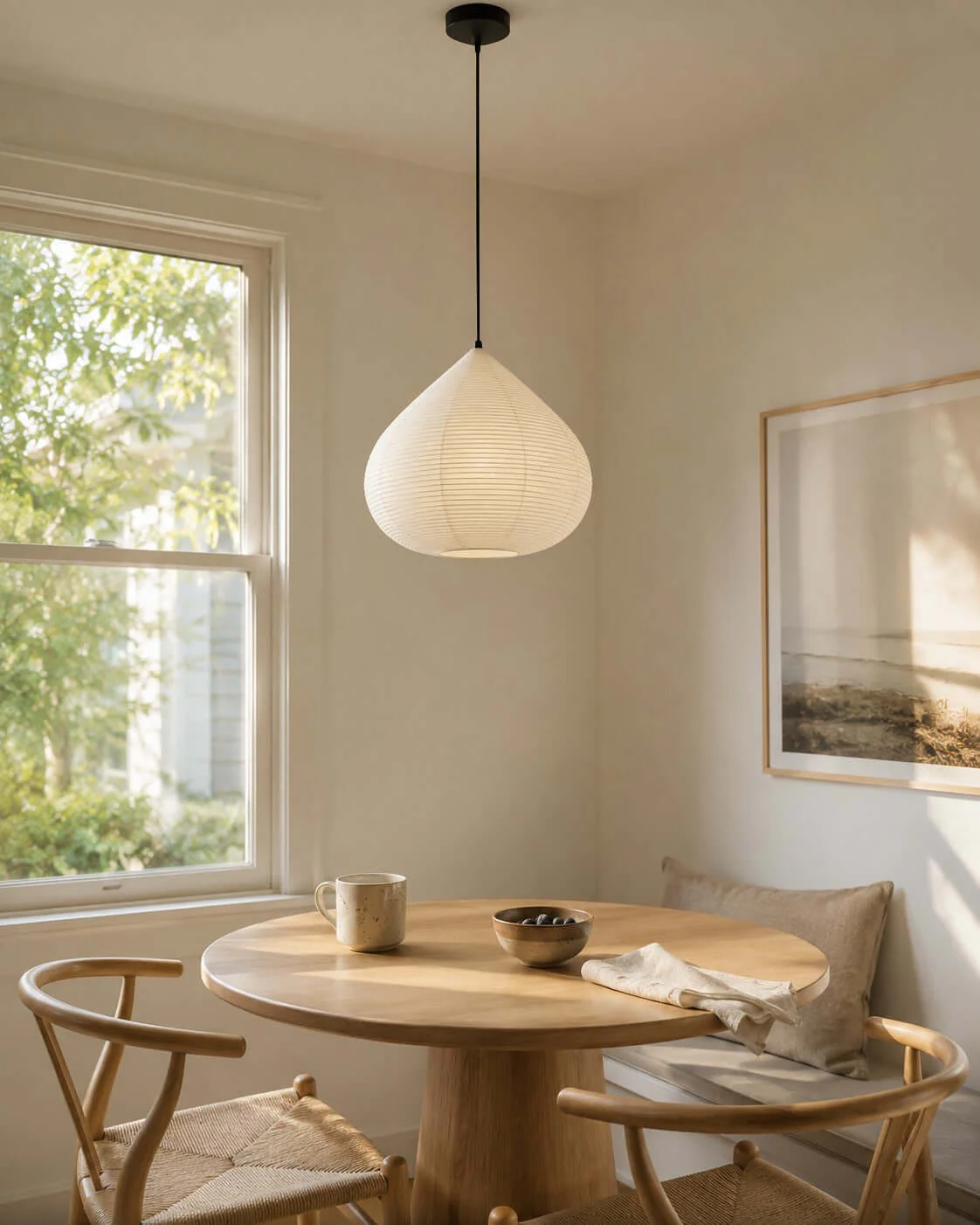 Onion Shape Paper Pendant Light - Image 8
