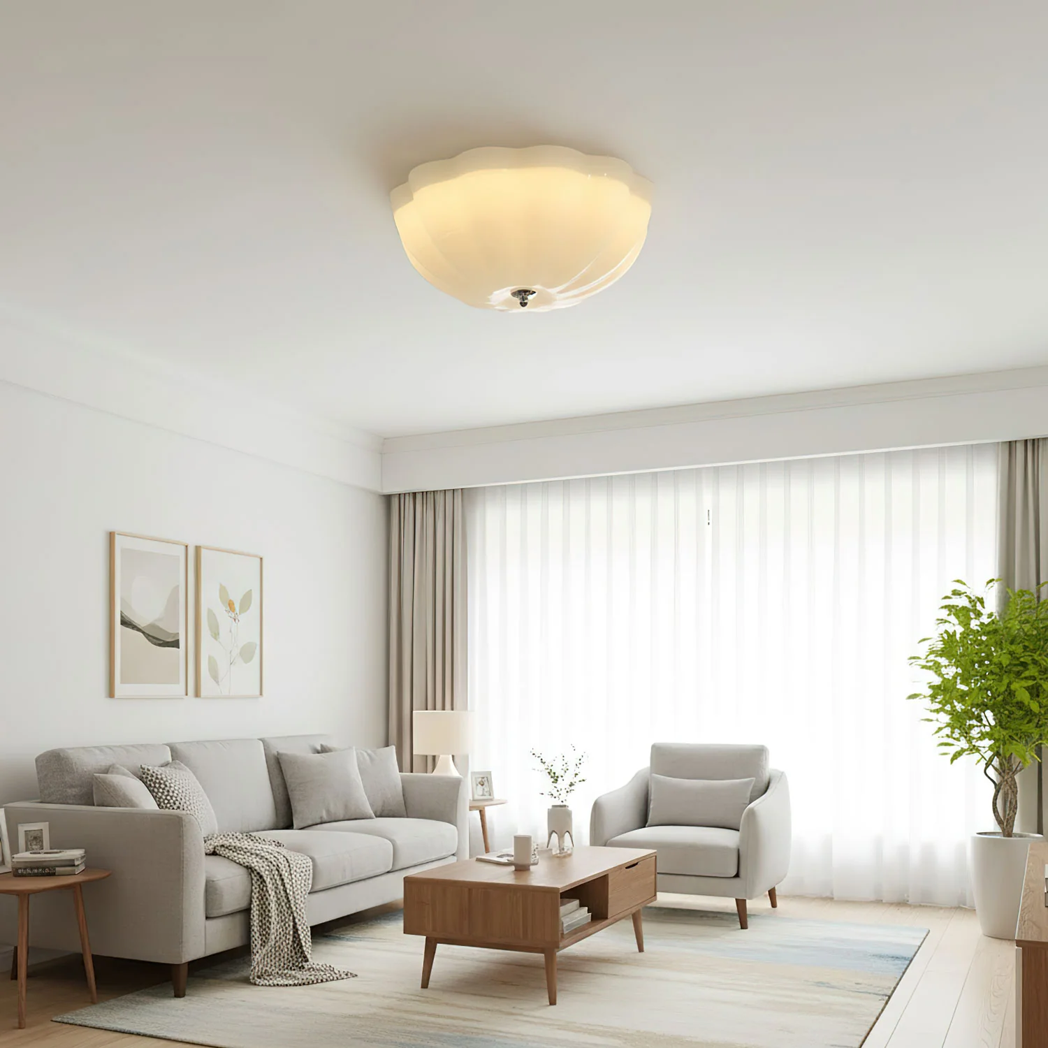 Opal Shell Ceiling Lamp - Image 5
