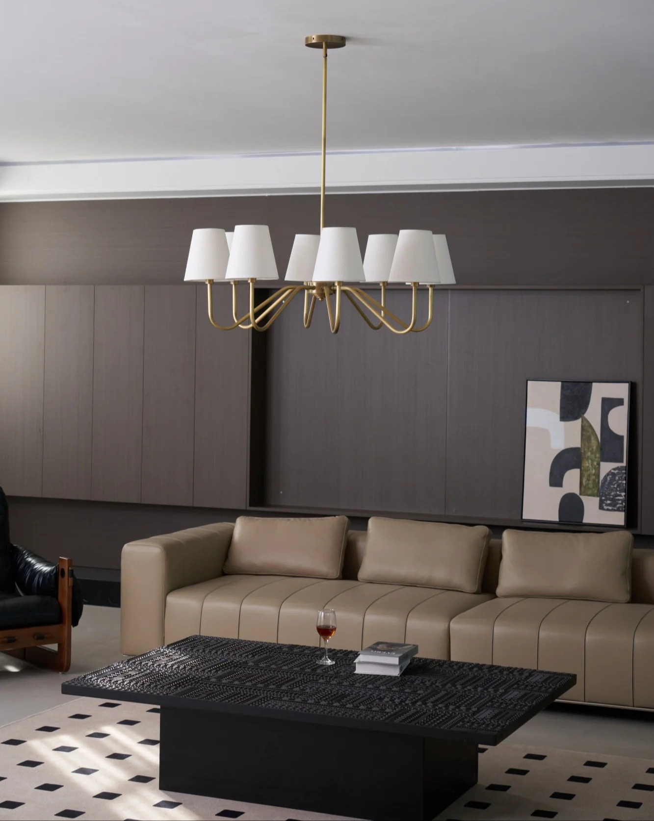 Opaluxe Brass Chandelier - Image 39