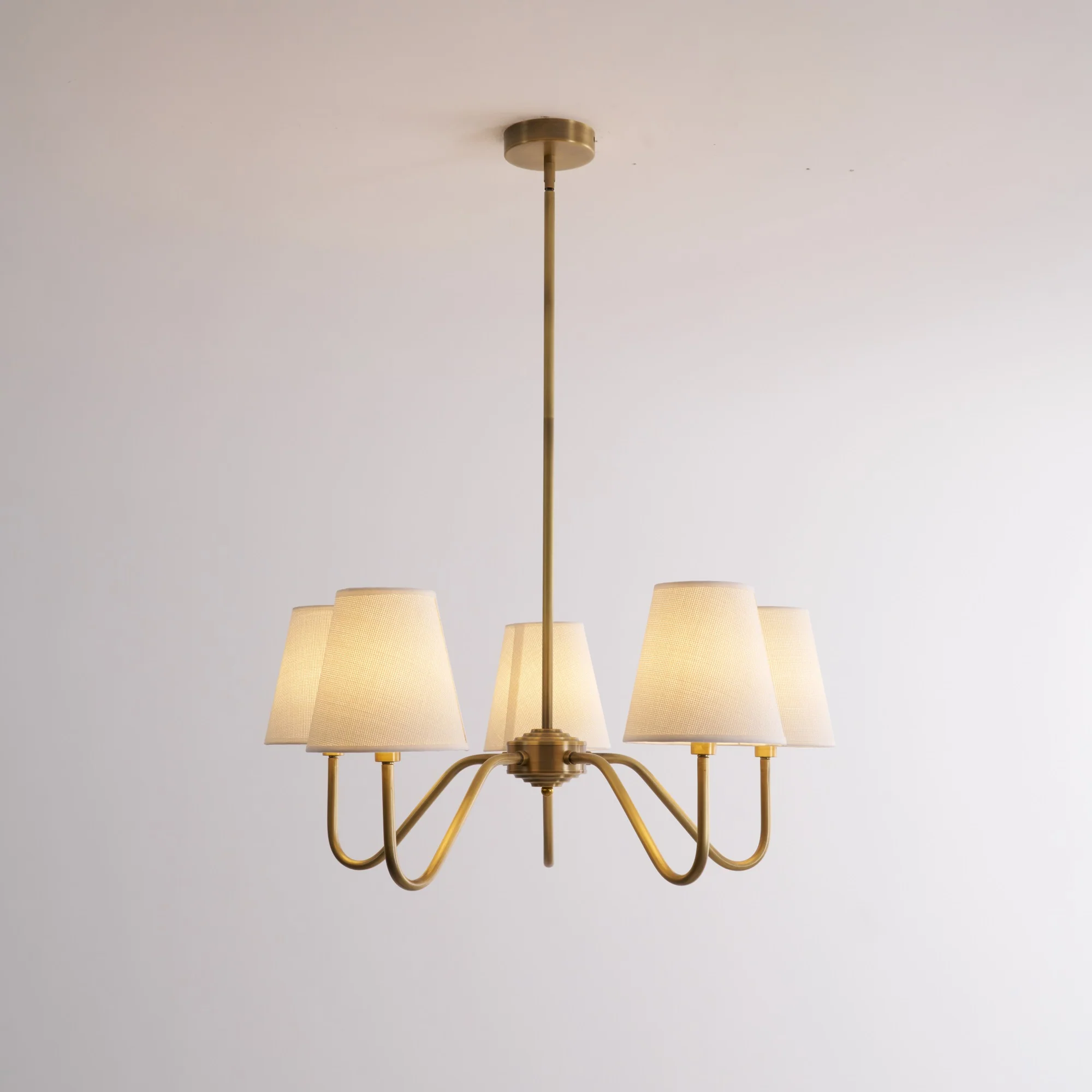Opaluxe Brass Chandelier - Image 6