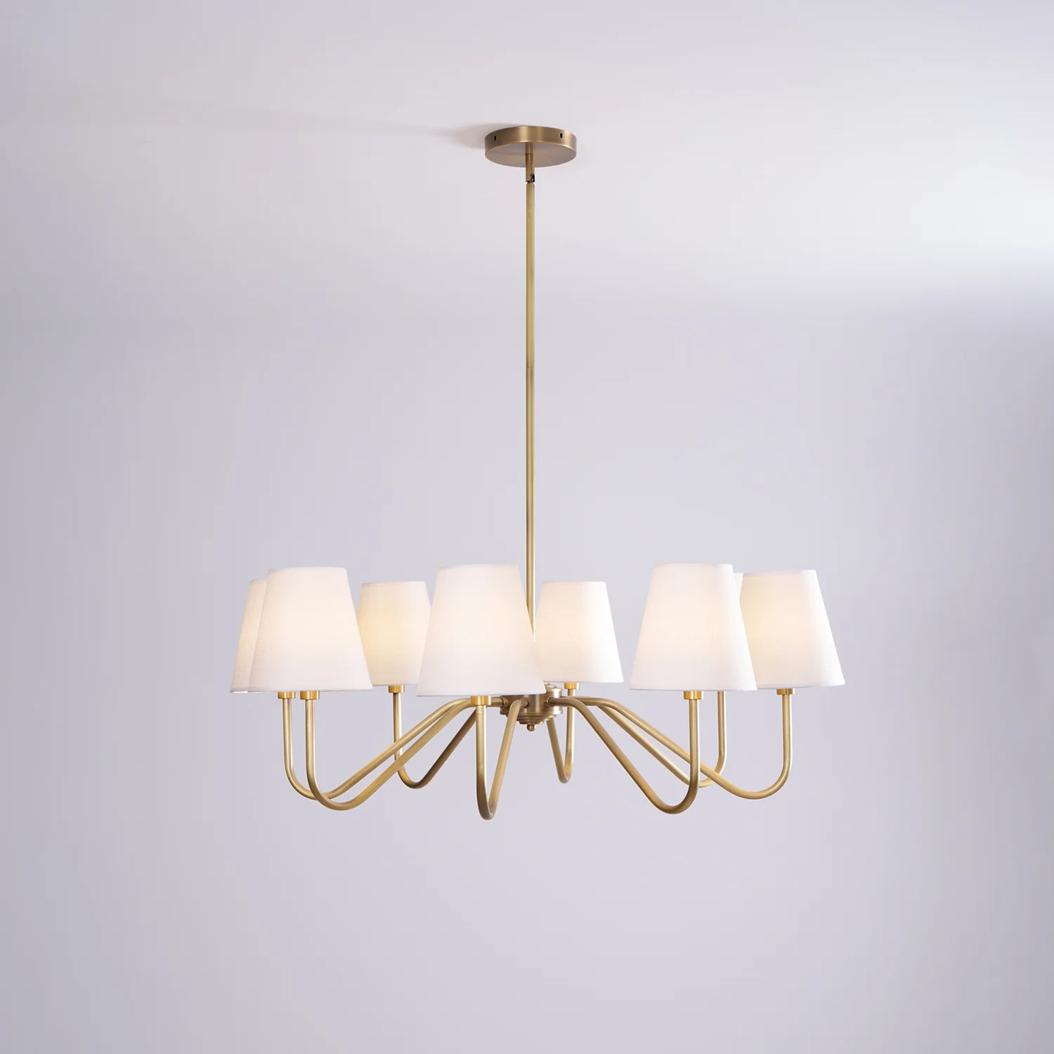 Opaluxe Brass Chandelier - Image 8