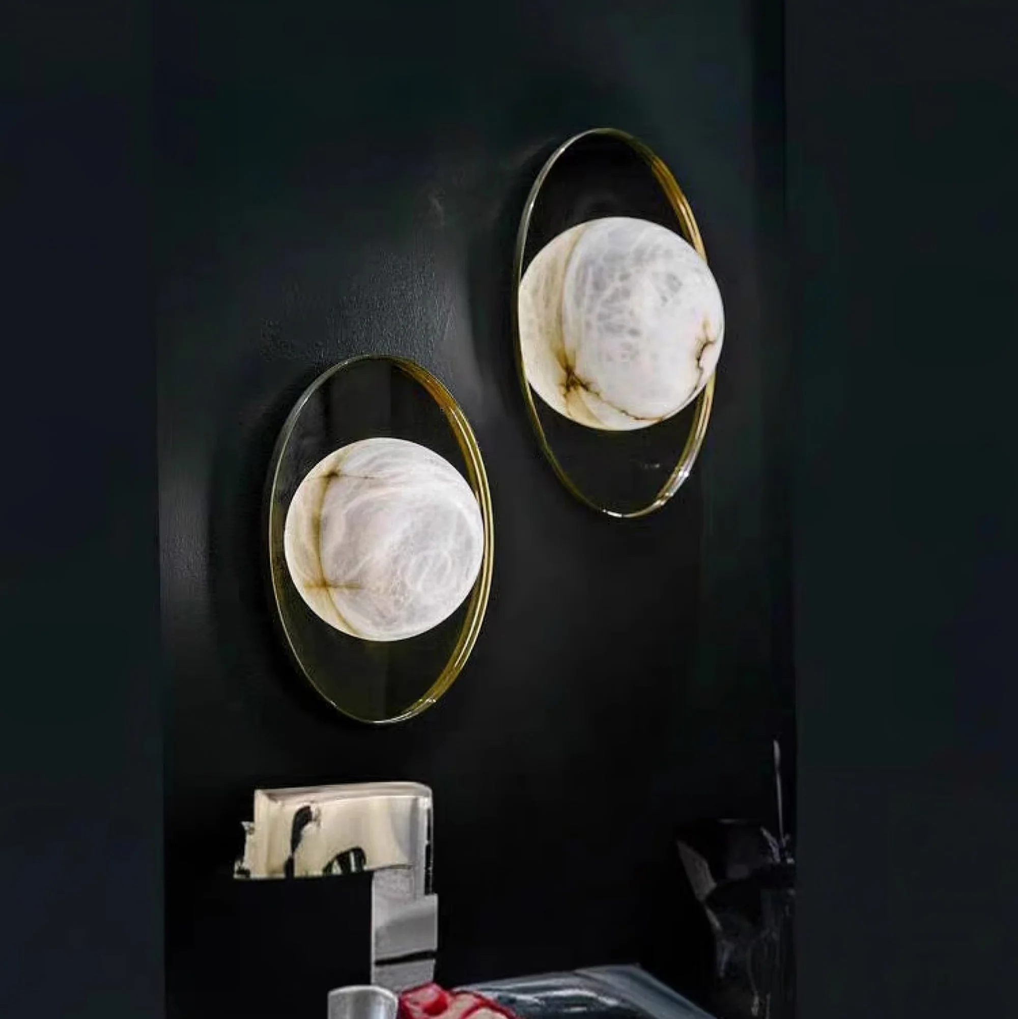 Ophela Alabaster Sconce - Image 6