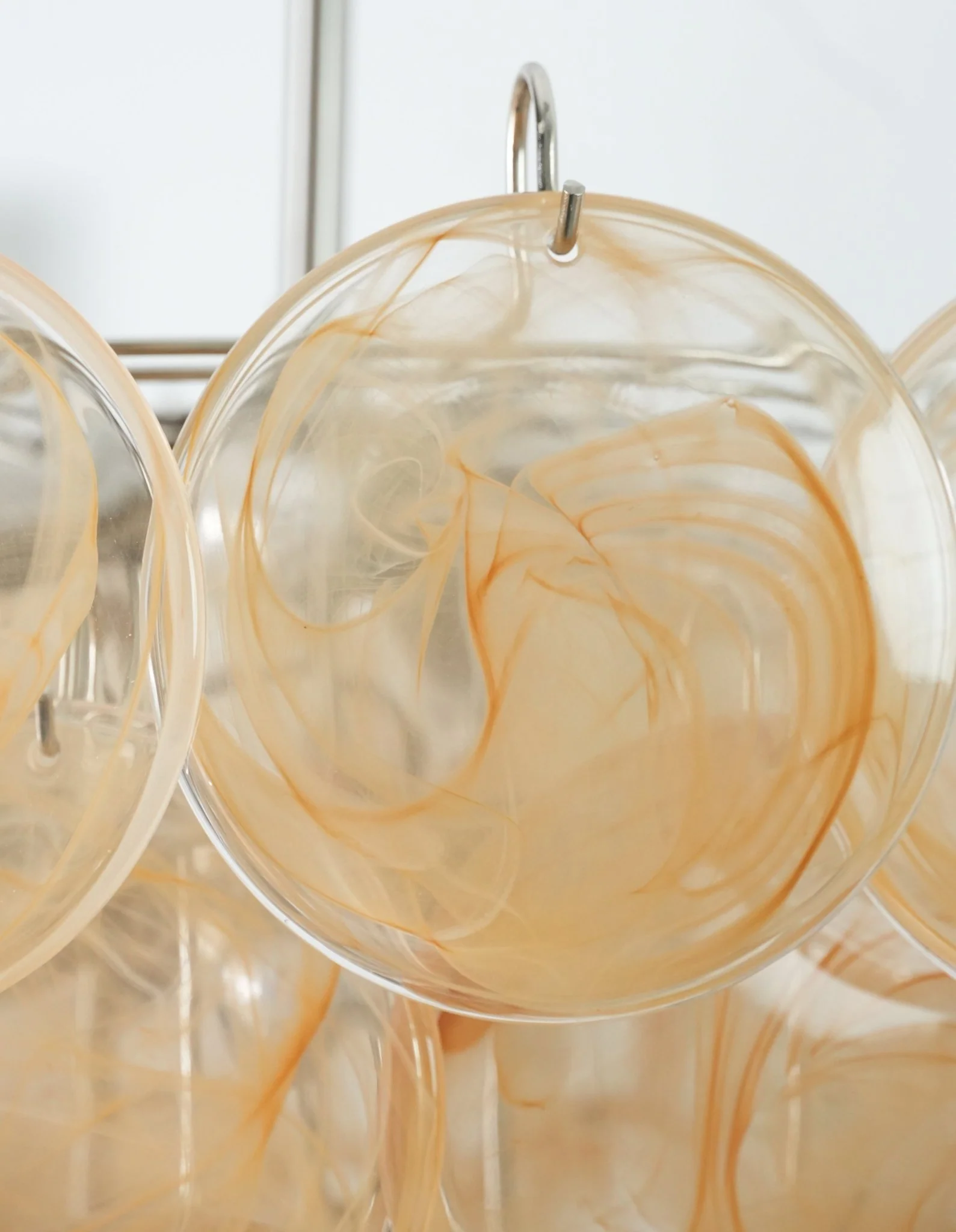 Orange Murano Disc Chandelier - Image 9