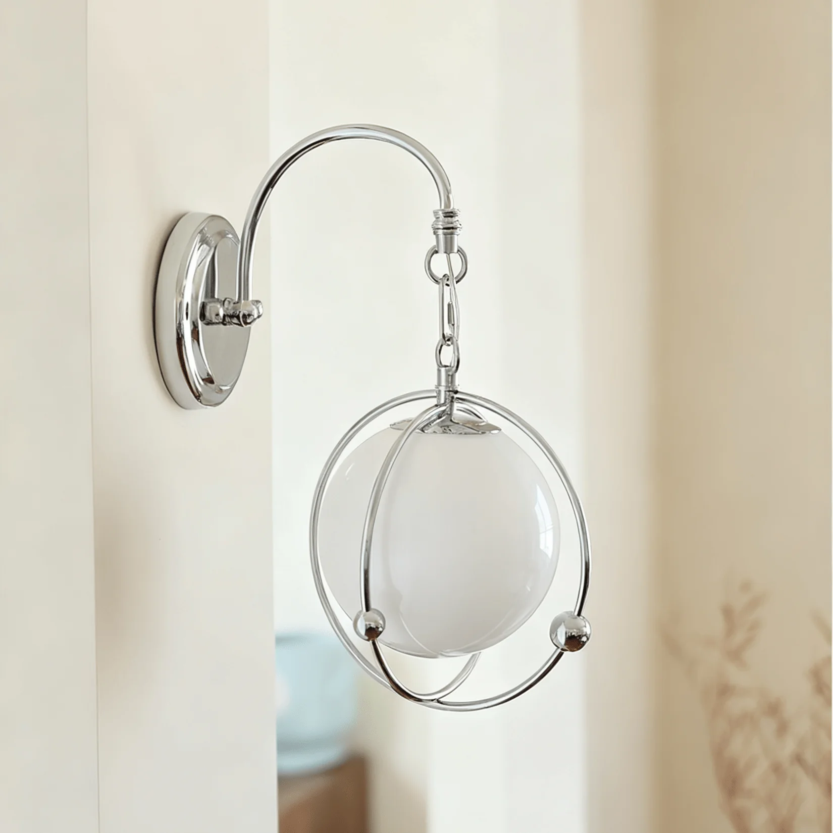 Orb Cage Semi Wall Lamp - Image 5