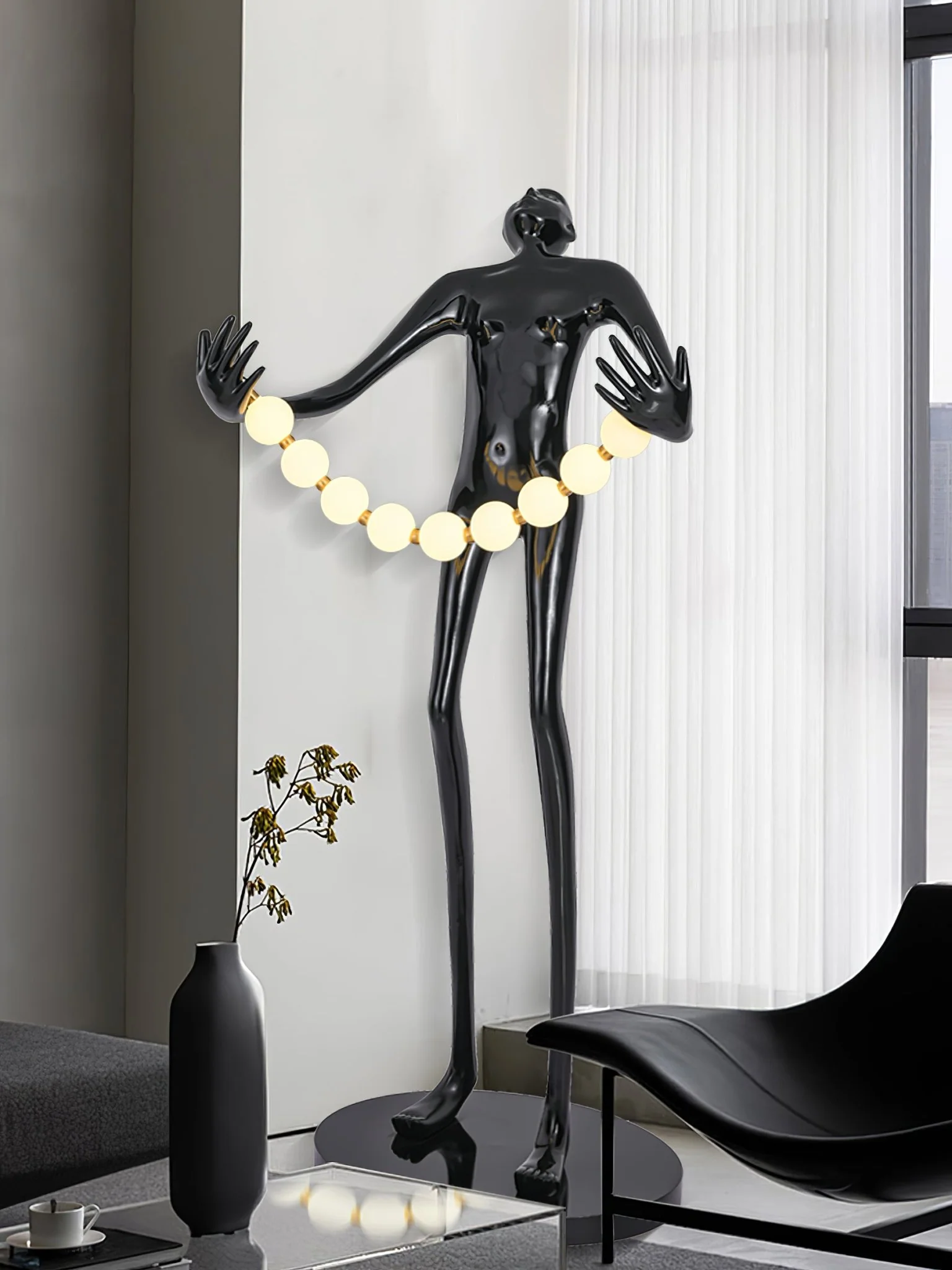 Orb Juggler Sculpture Floor Lamp - Image 10