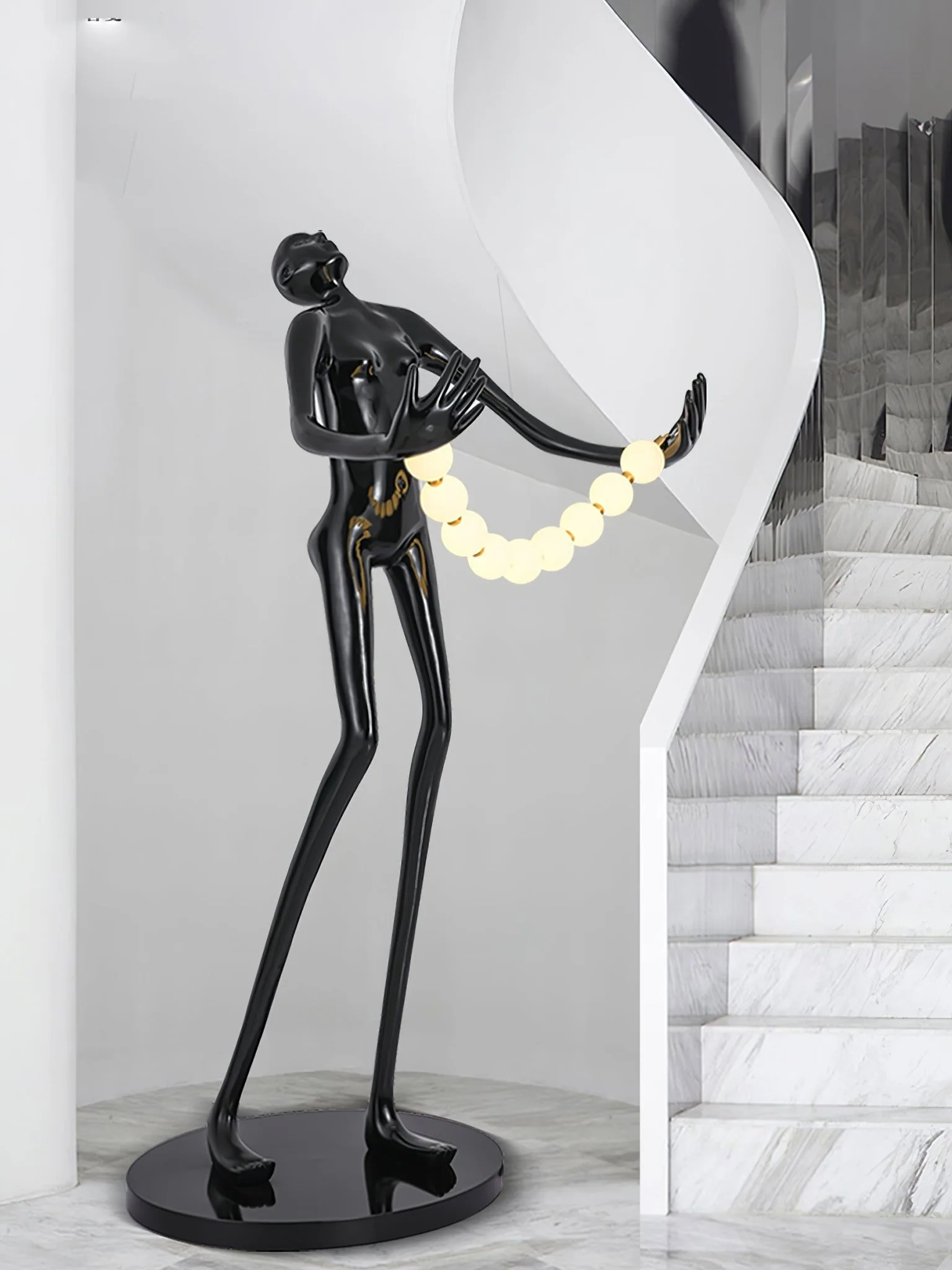 Orb Juggler Sculpture Floor Lamp - Image 11